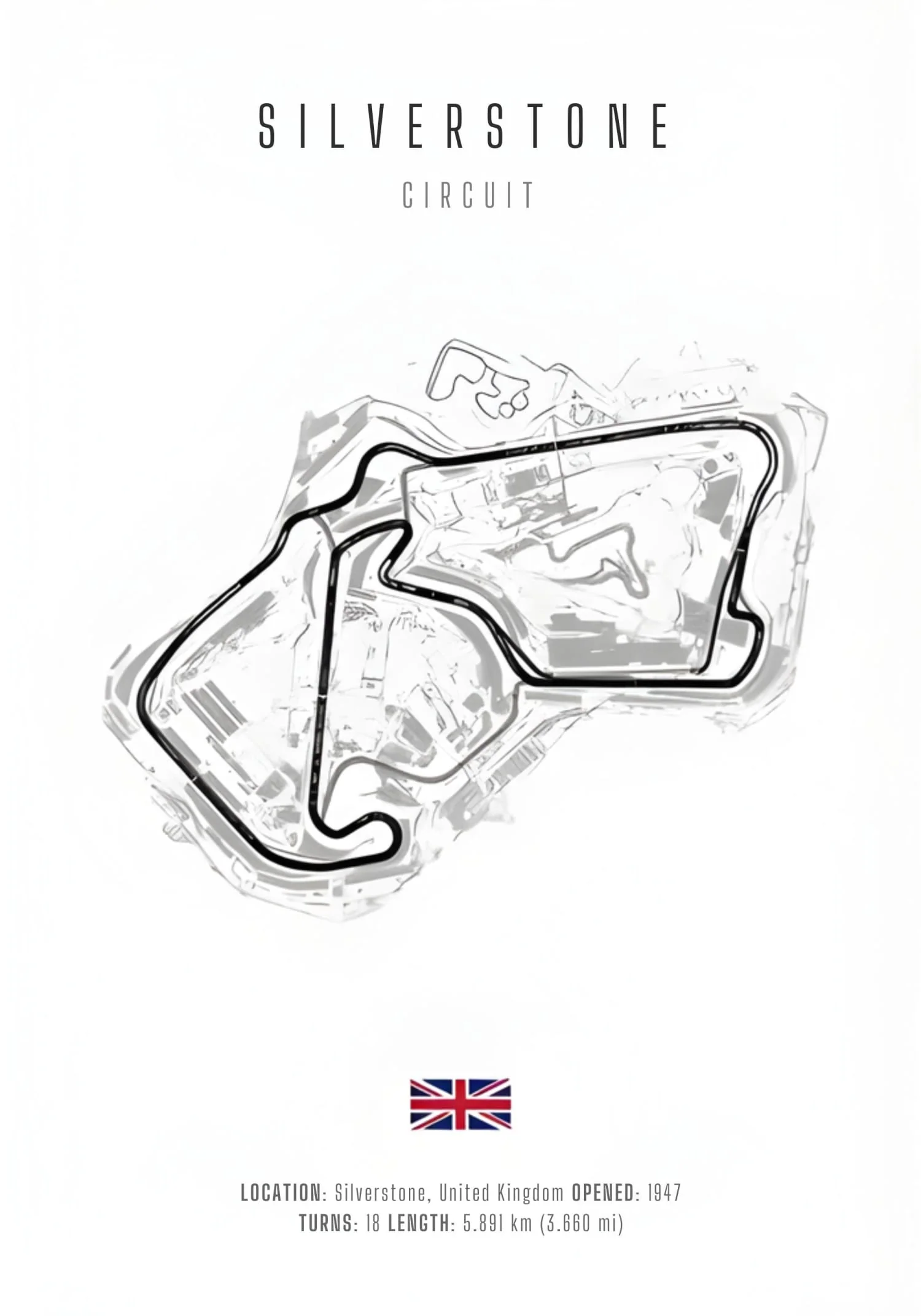 Silverstone F1 | Race Track Blueprint - Image 4