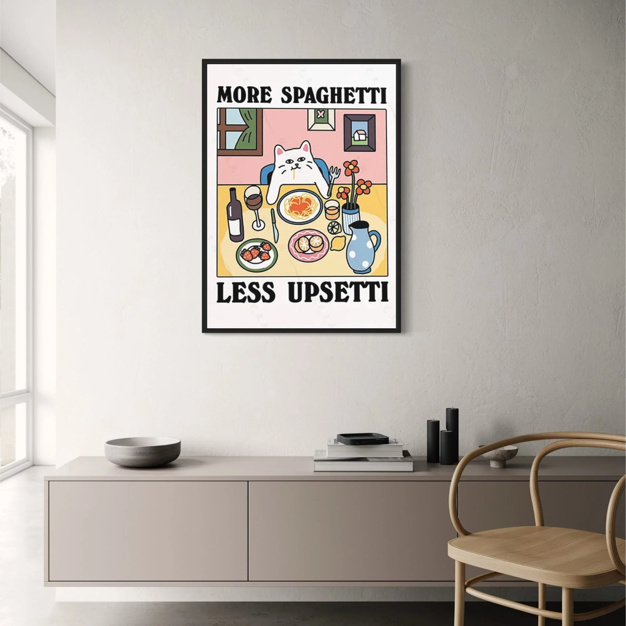 Vintage Cat | More Spaghetti Less Upsetti - Image 2