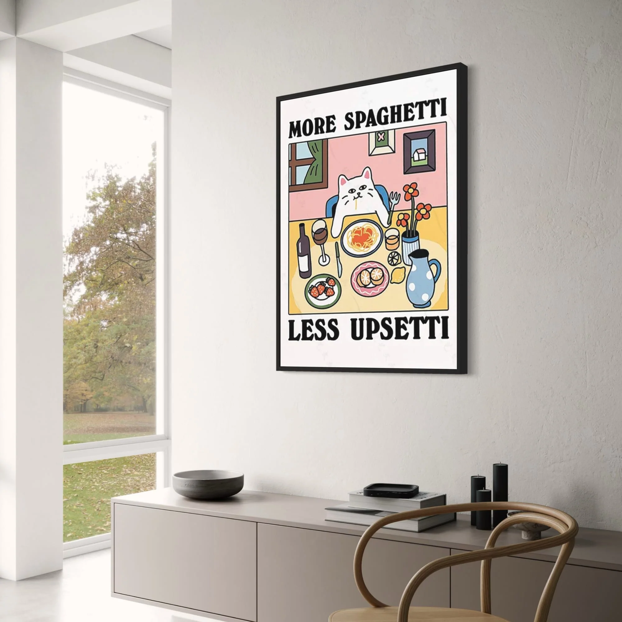 Vintage Cat | More Spaghetti Less Upsetti - Image 3