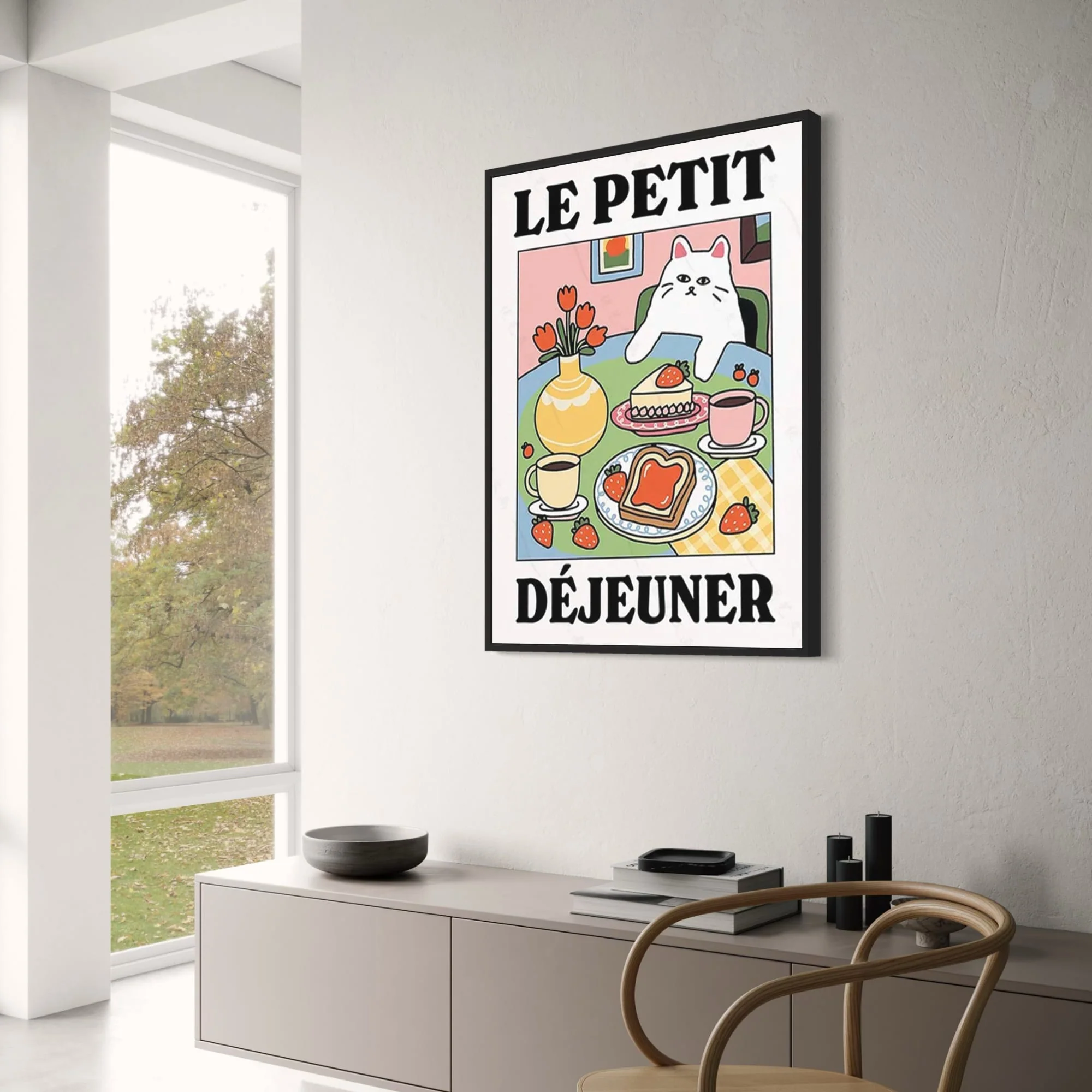 Le Petit Dejeuner | Vintage Kitchen Cat - Image 3