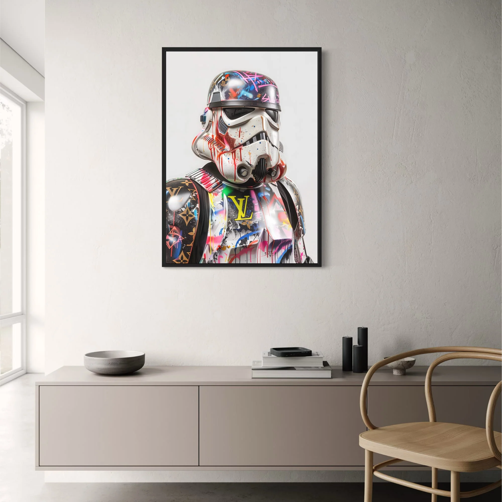 Stormtrooper | Vibrant Graffiti | Bold Sci-Fi Street Art - Image 2