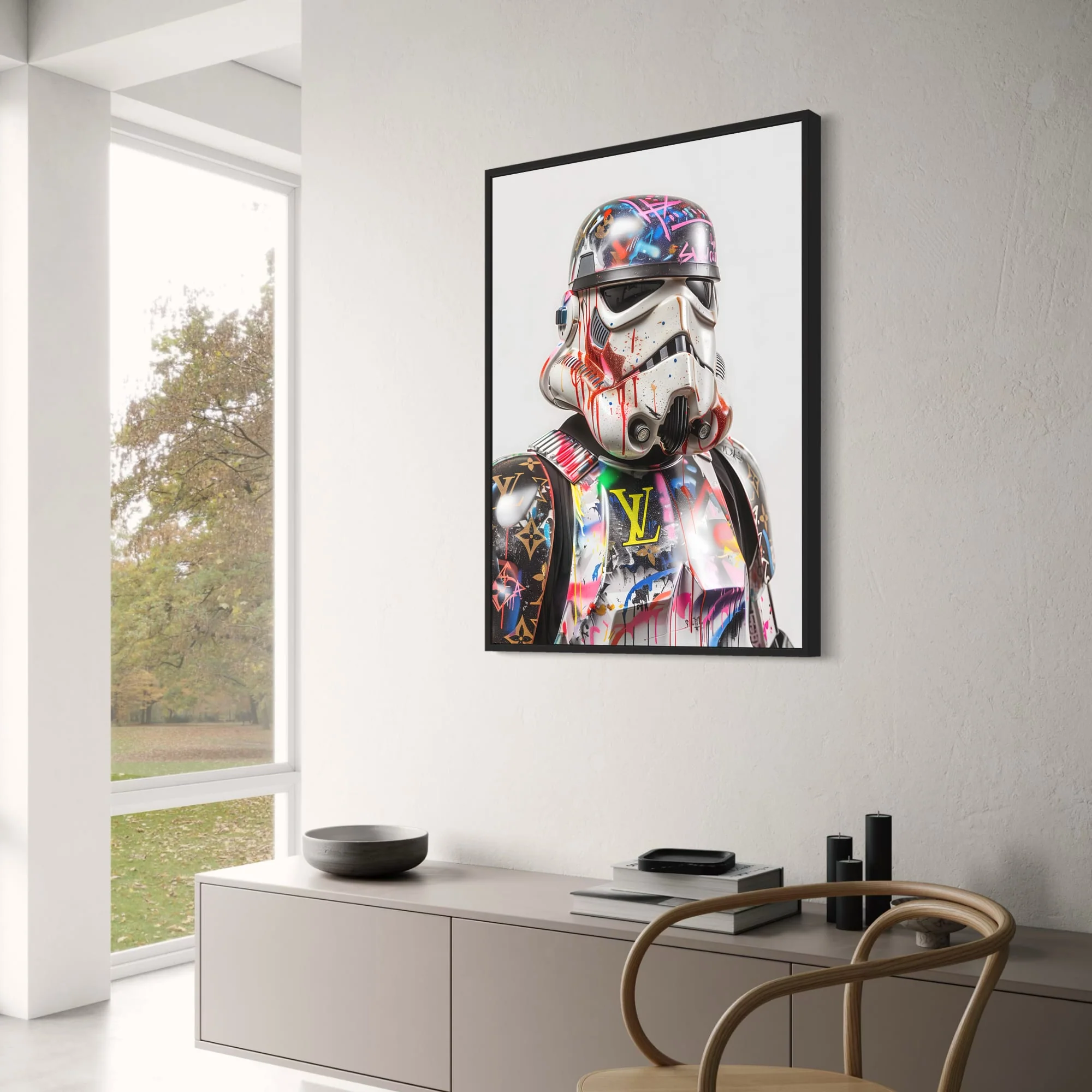 Stormtrooper | Vibrant Graffiti | Bold Sci-Fi Street Art - Image 3