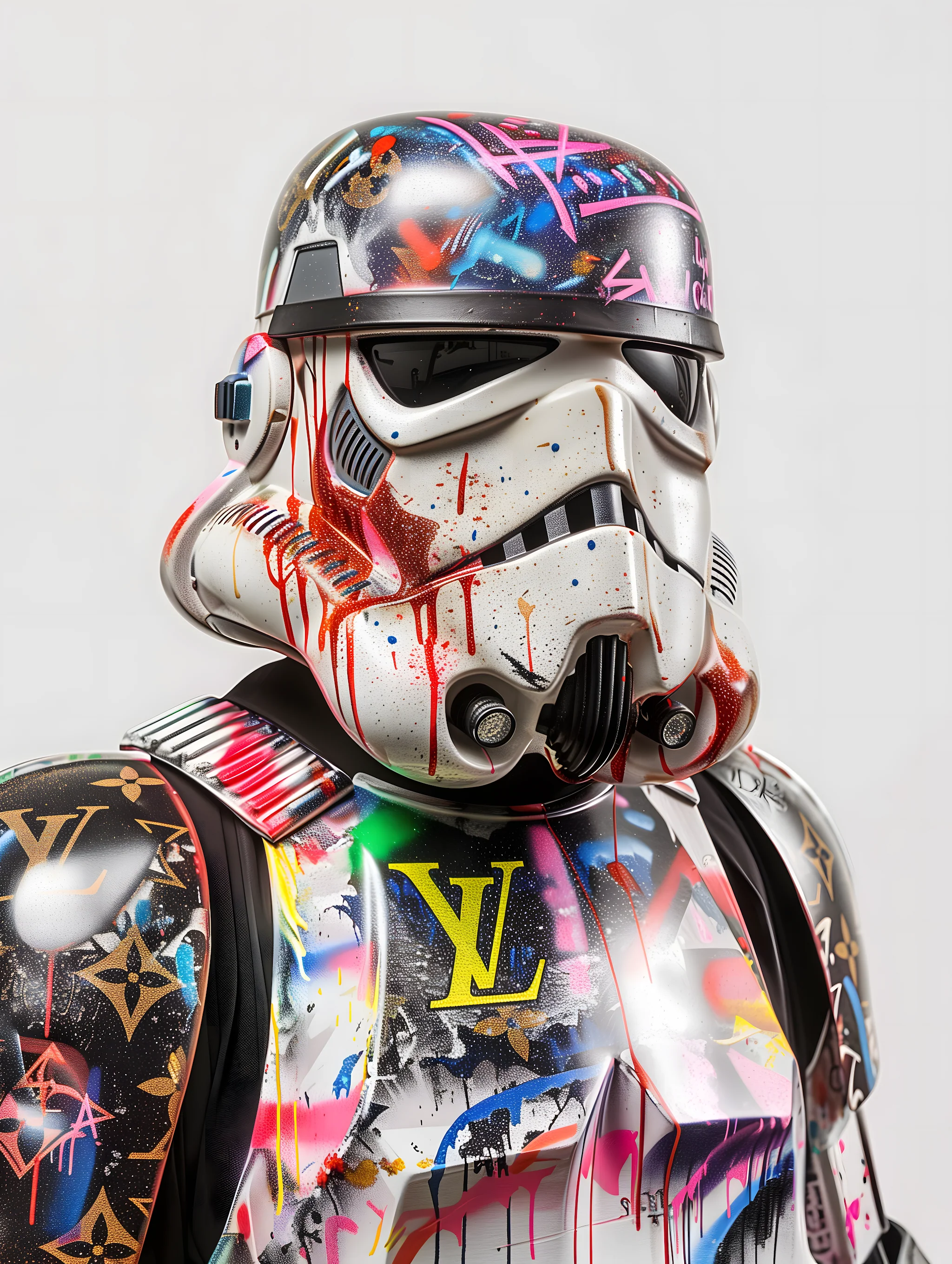 Stormtrooper | Vibrant Graffiti | Bold Sci-Fi Street Art - Image 4