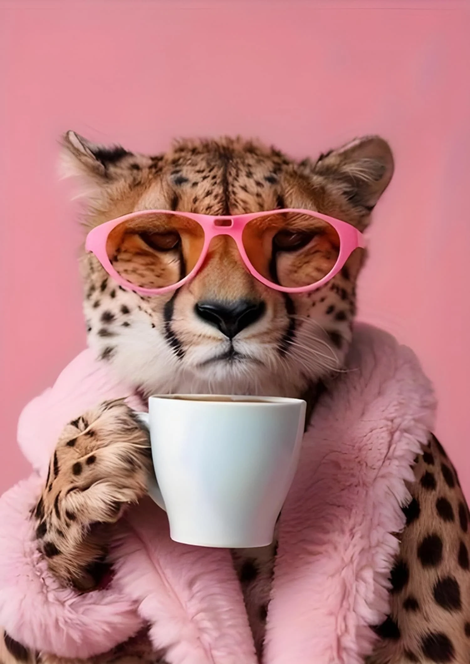 Cheetah Royal Punk Animals | Unique Wildlife Design - Image 4