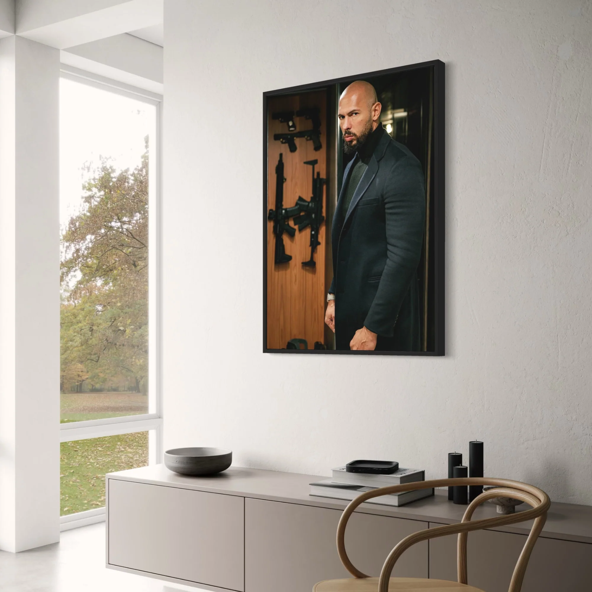 Andrew Tate | Dramatic Portrait | Suit & Guns - Image 3