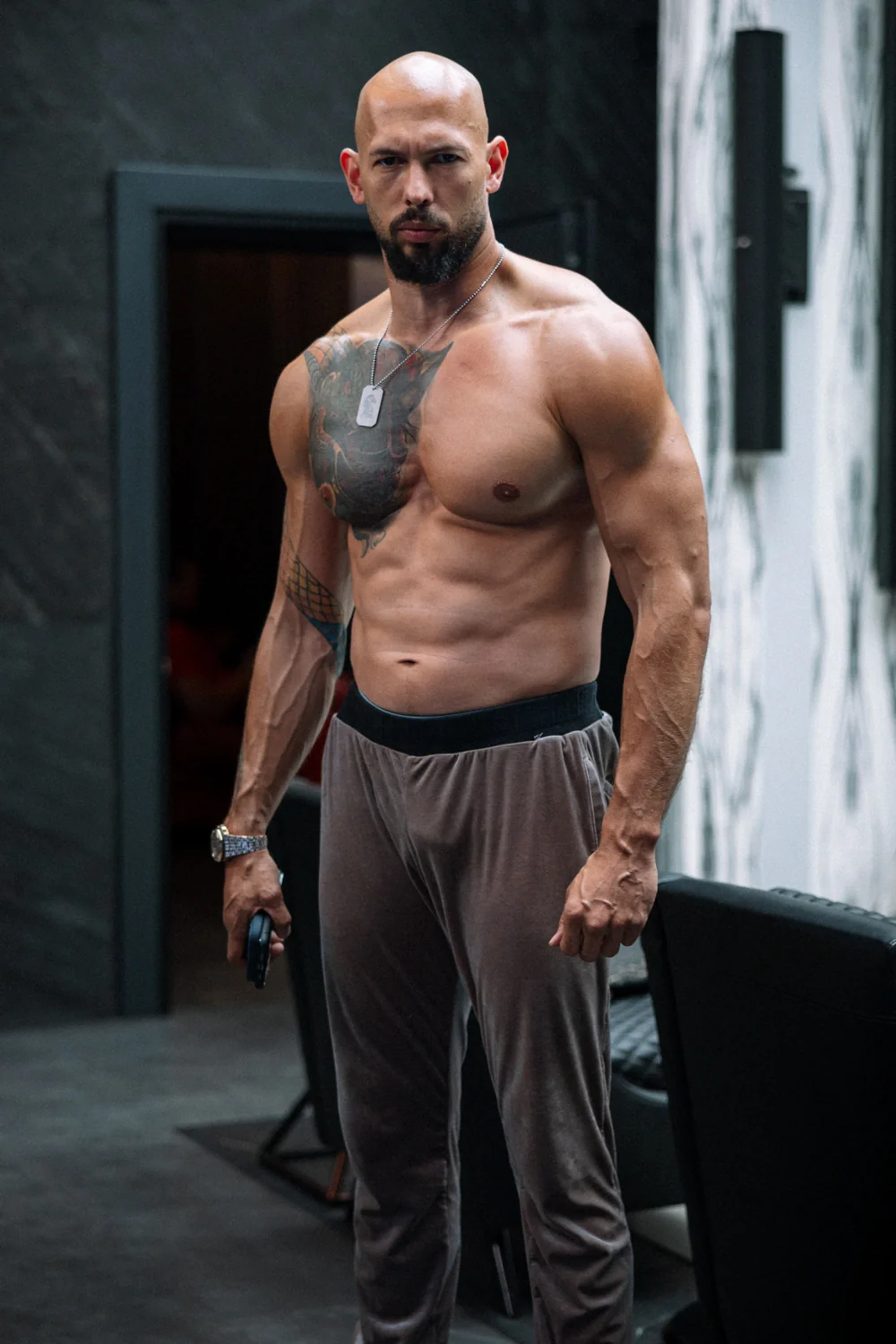 Andrew Tate | Fitness Motivation | Stern Expression