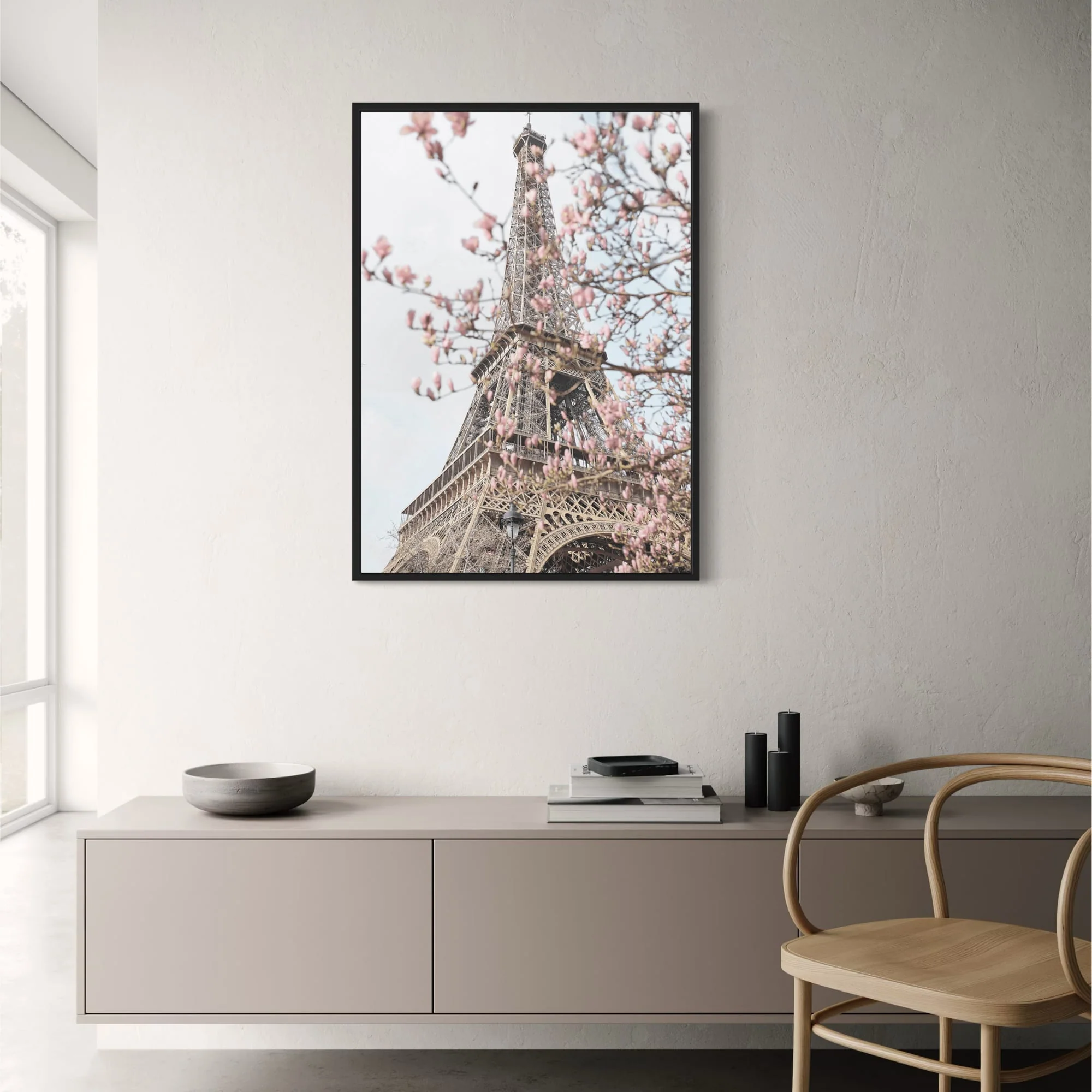 Eiffel Tower with Flowers | Artistic Decor - Image 2