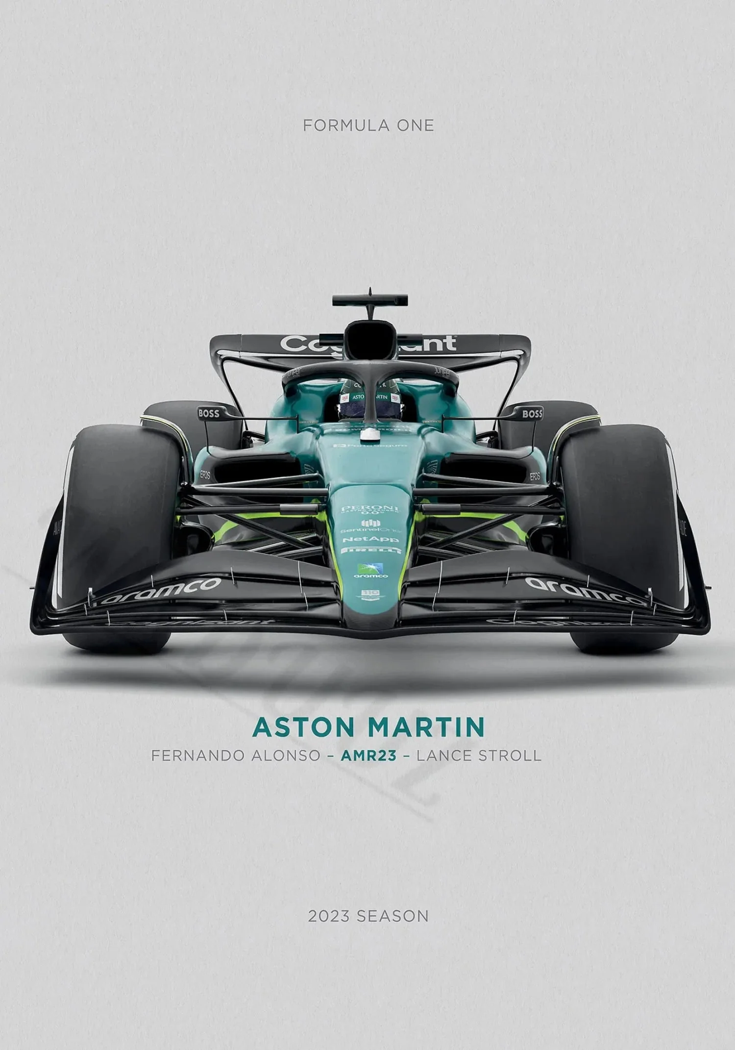 Aston Martin AMR23 | Alonso & Stroll | F1 Racing Art - Image 4