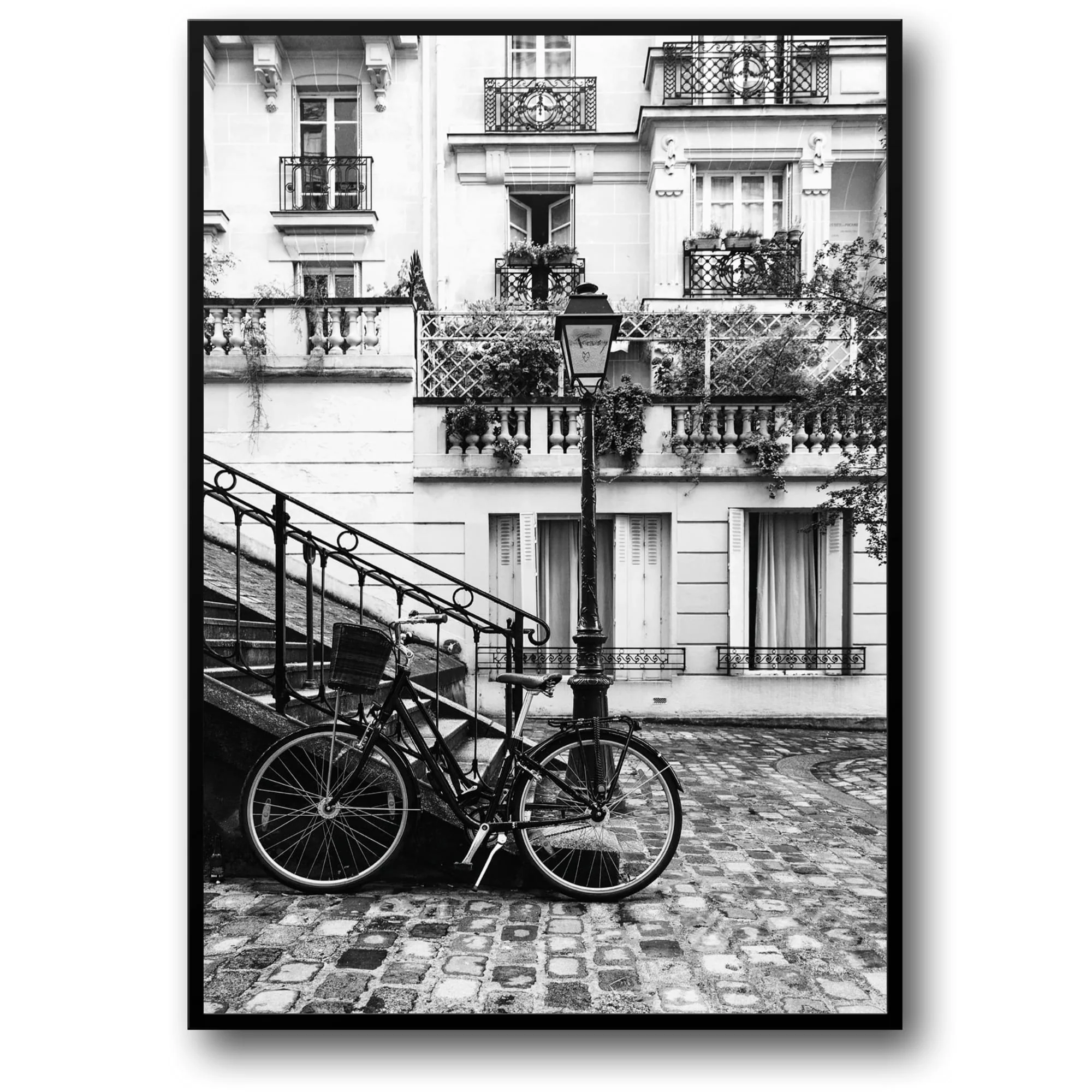 Vintage Paris Street Scene | Urban Landscape Illustration