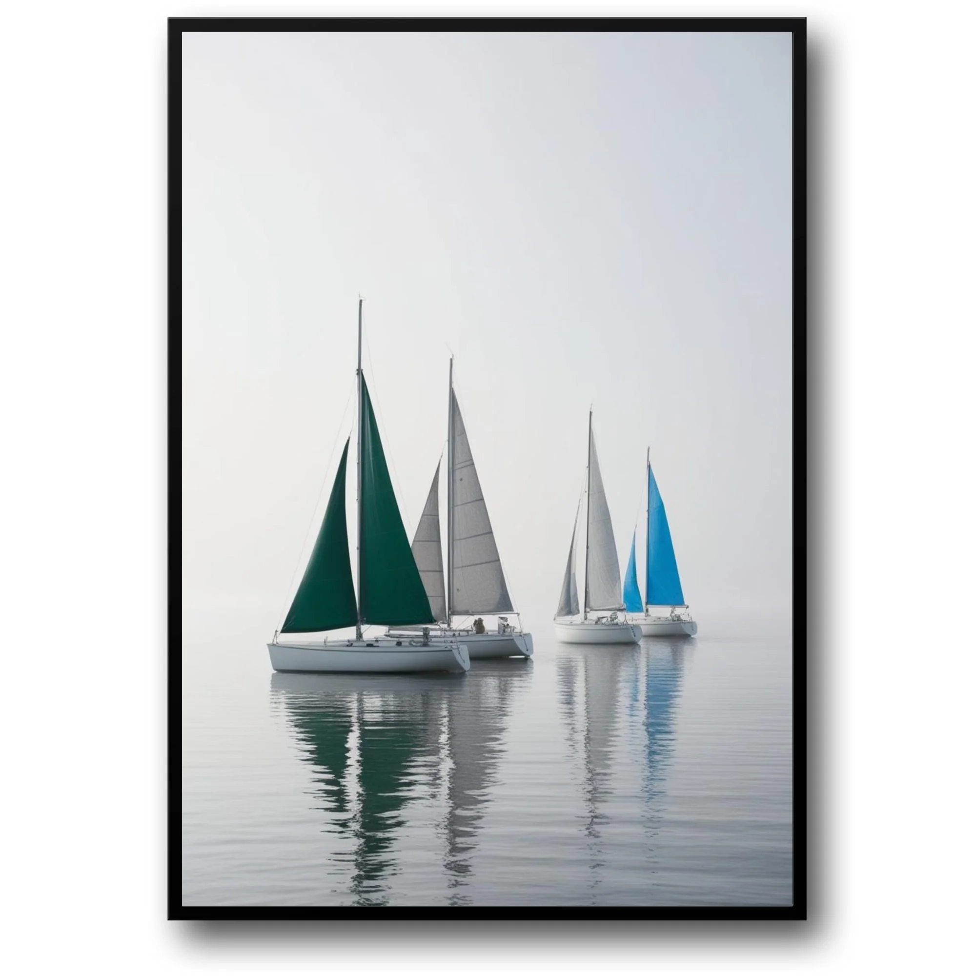 Colorful Sailing Boats | Nautical Art