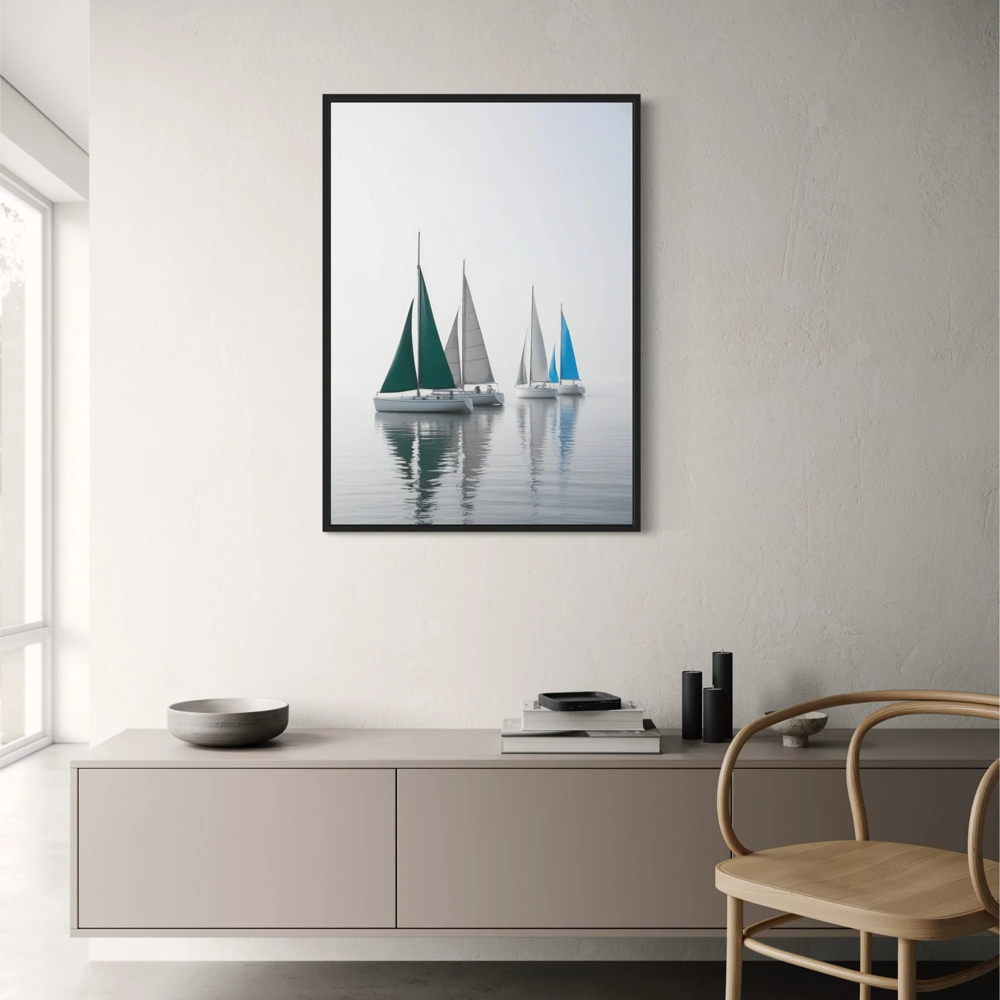 Colorful Sailing Boats | Nautical Art - Image 2