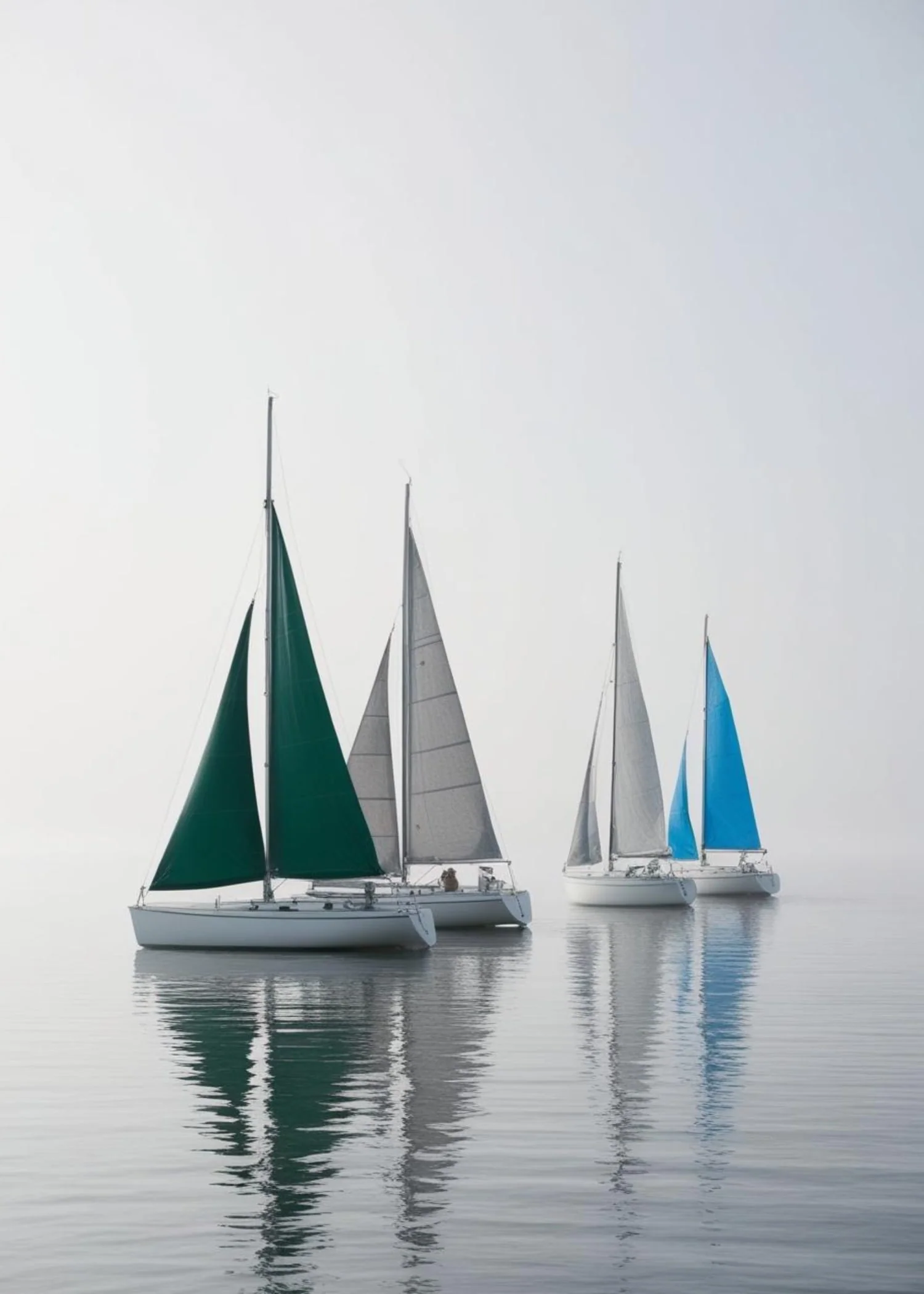 Colorful Sailing Boats | Nautical Art - Image 4