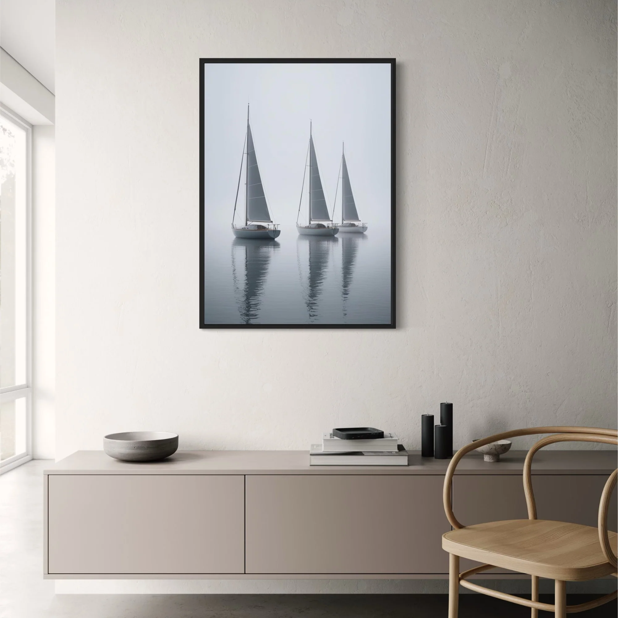 Three Sailing Boats | Nautical Ocean Theme - Image 2