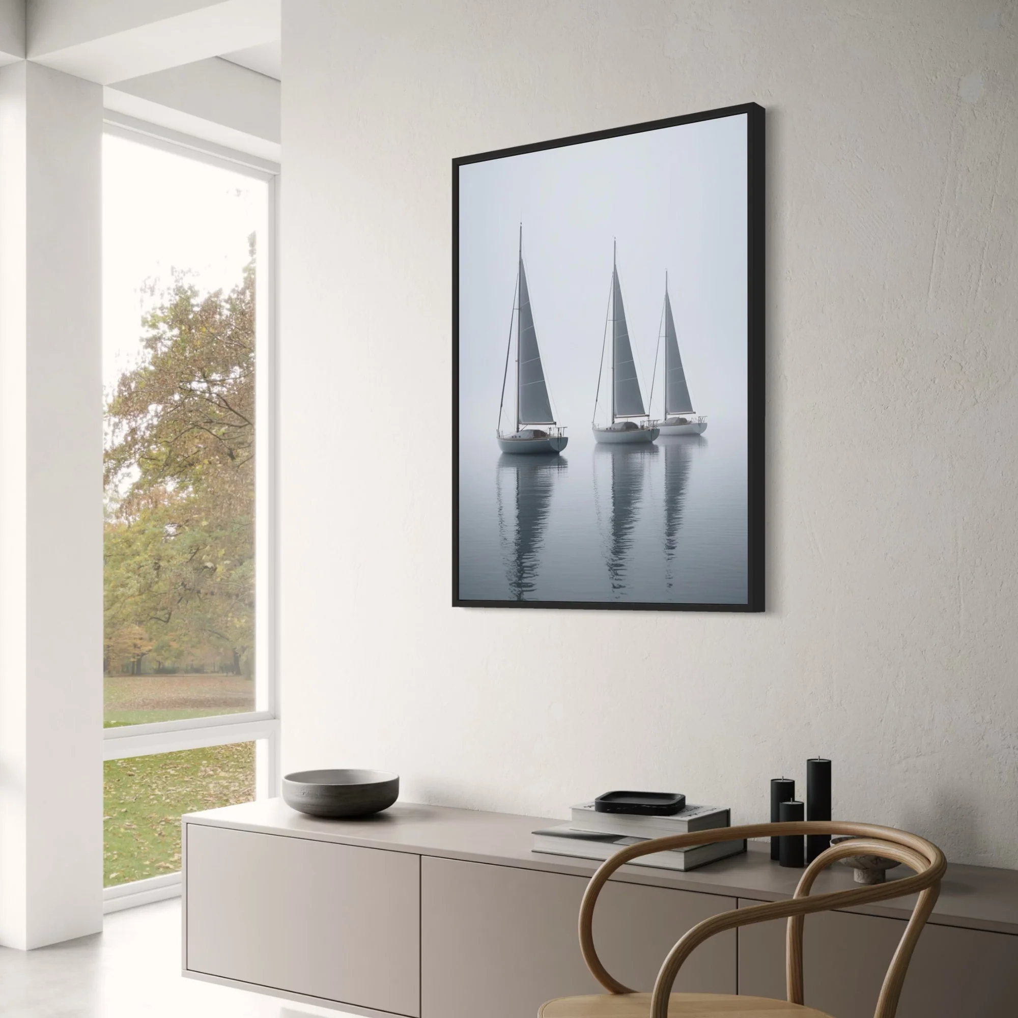 Three Sailing Boats | Nautical Ocean Theme - Image 3