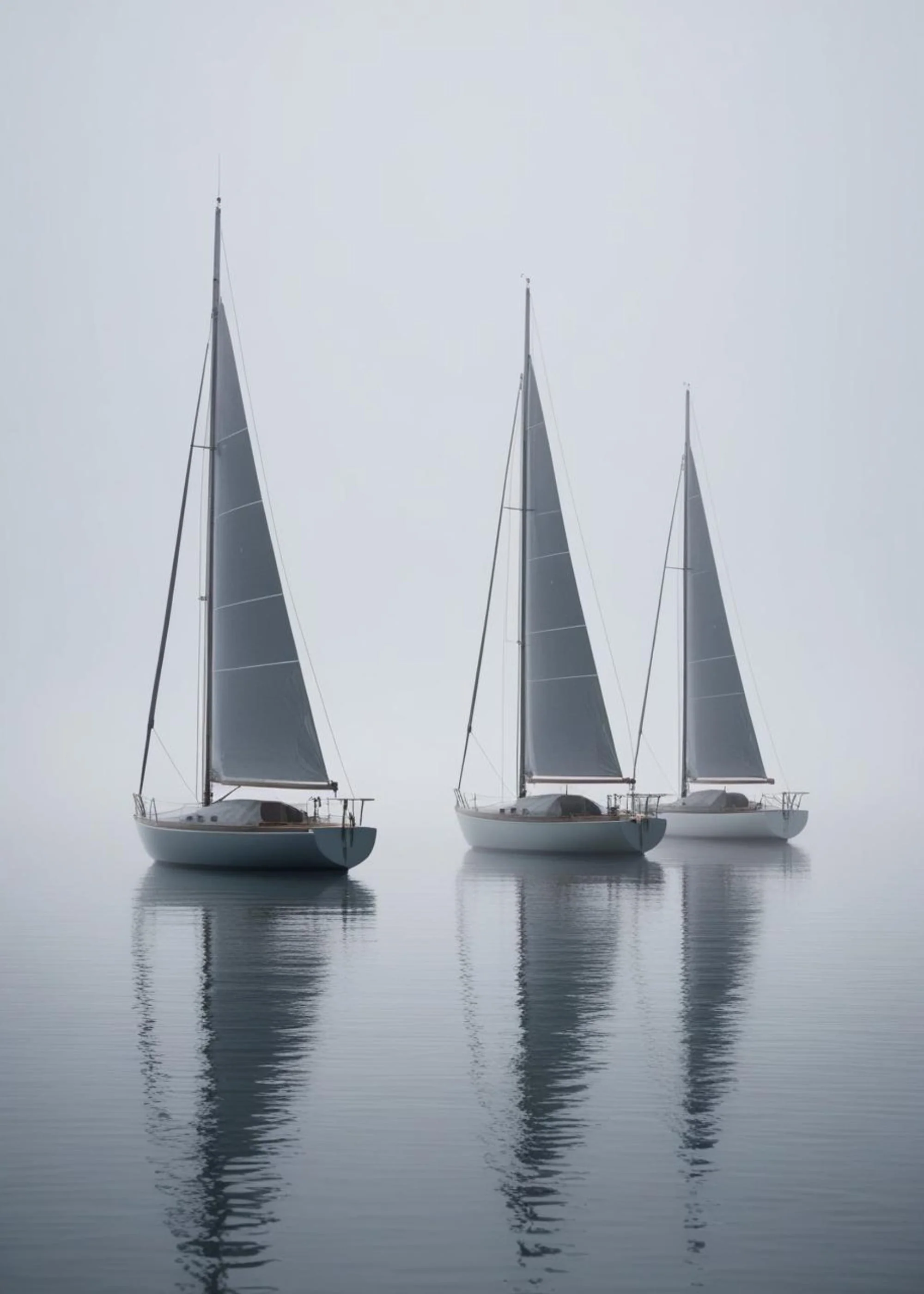 Three Sailing Boats | Nautical Ocean Theme - Image 4