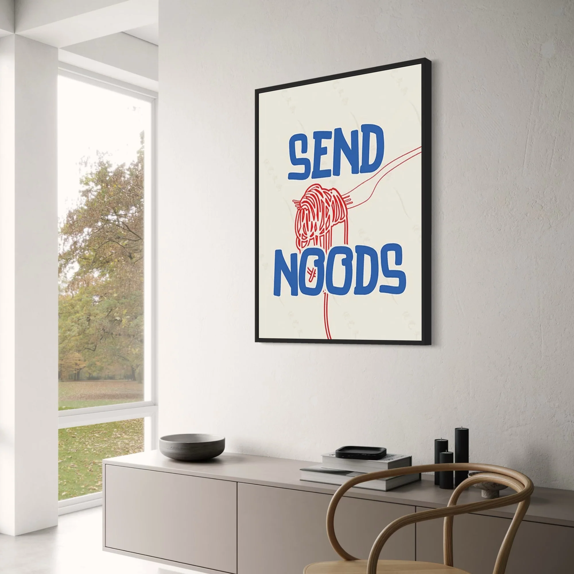 Vintage Kitchen | Send Noods | Retro Food Art - Image 3