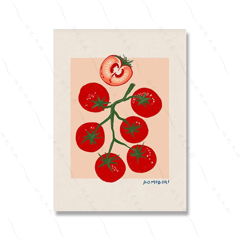 Vintage Kitchen Food Art | Retro Culinary Artwork