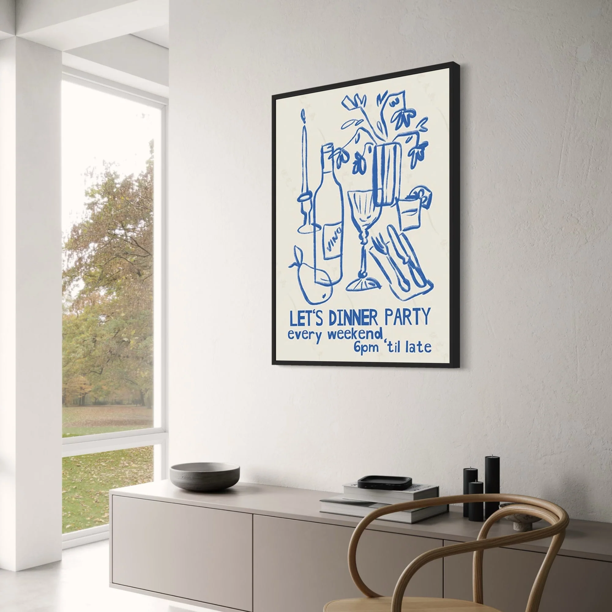 Let's Diner Party | Retro Kitchen Art - Image 3