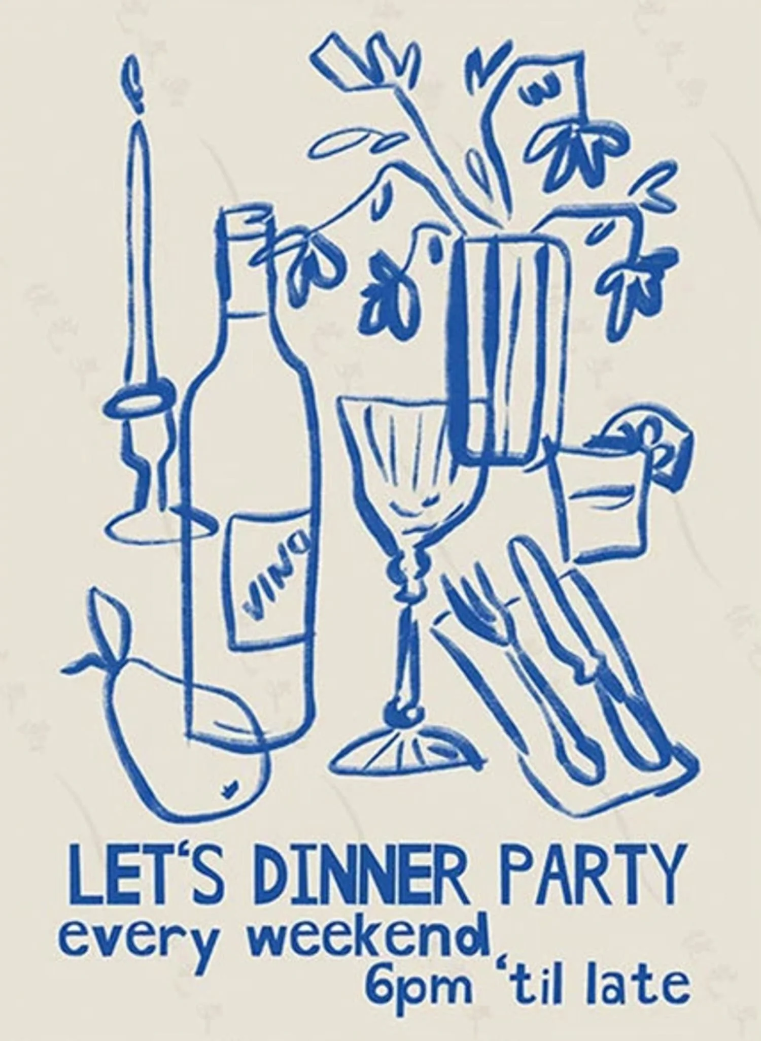 Let's Diner Party | Retro Kitchen Art - Image 4