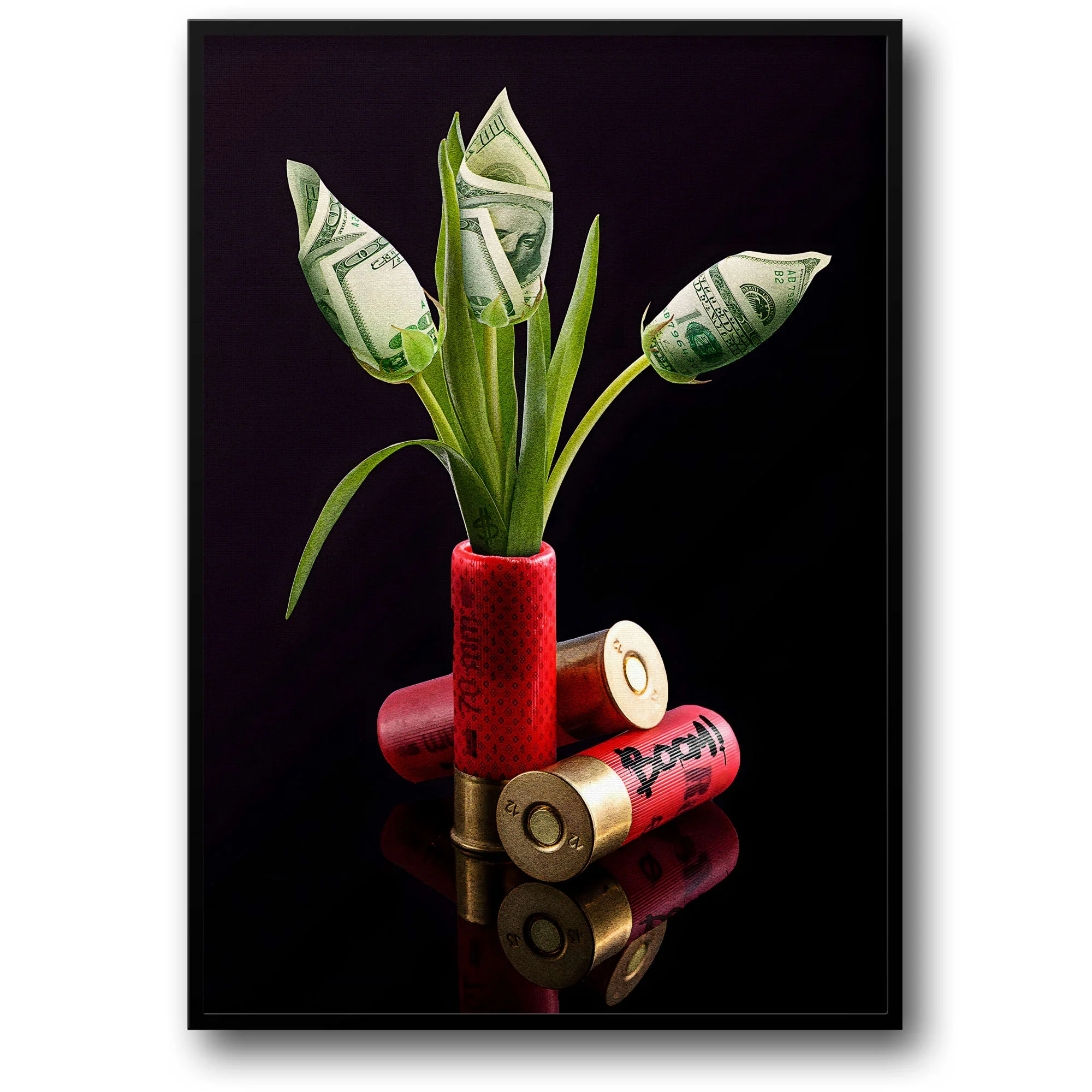 Shotgun Shells Vase | Surreal Modern Art | Wealth & Power