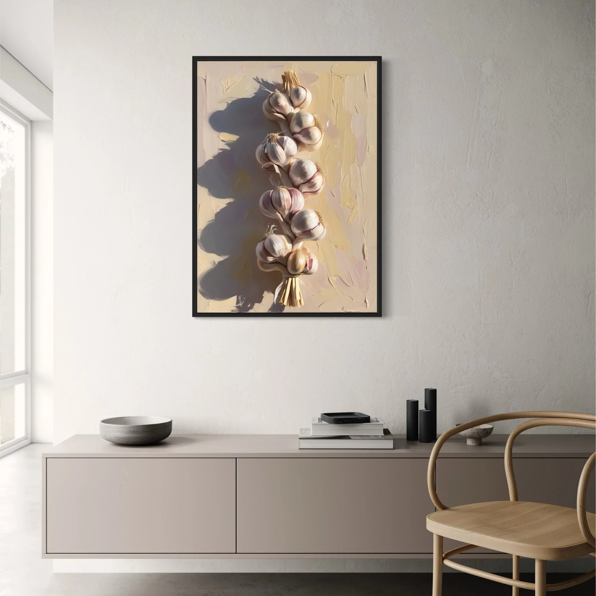 Braided Garlic | Rustic Kitchen Decor - Image 2