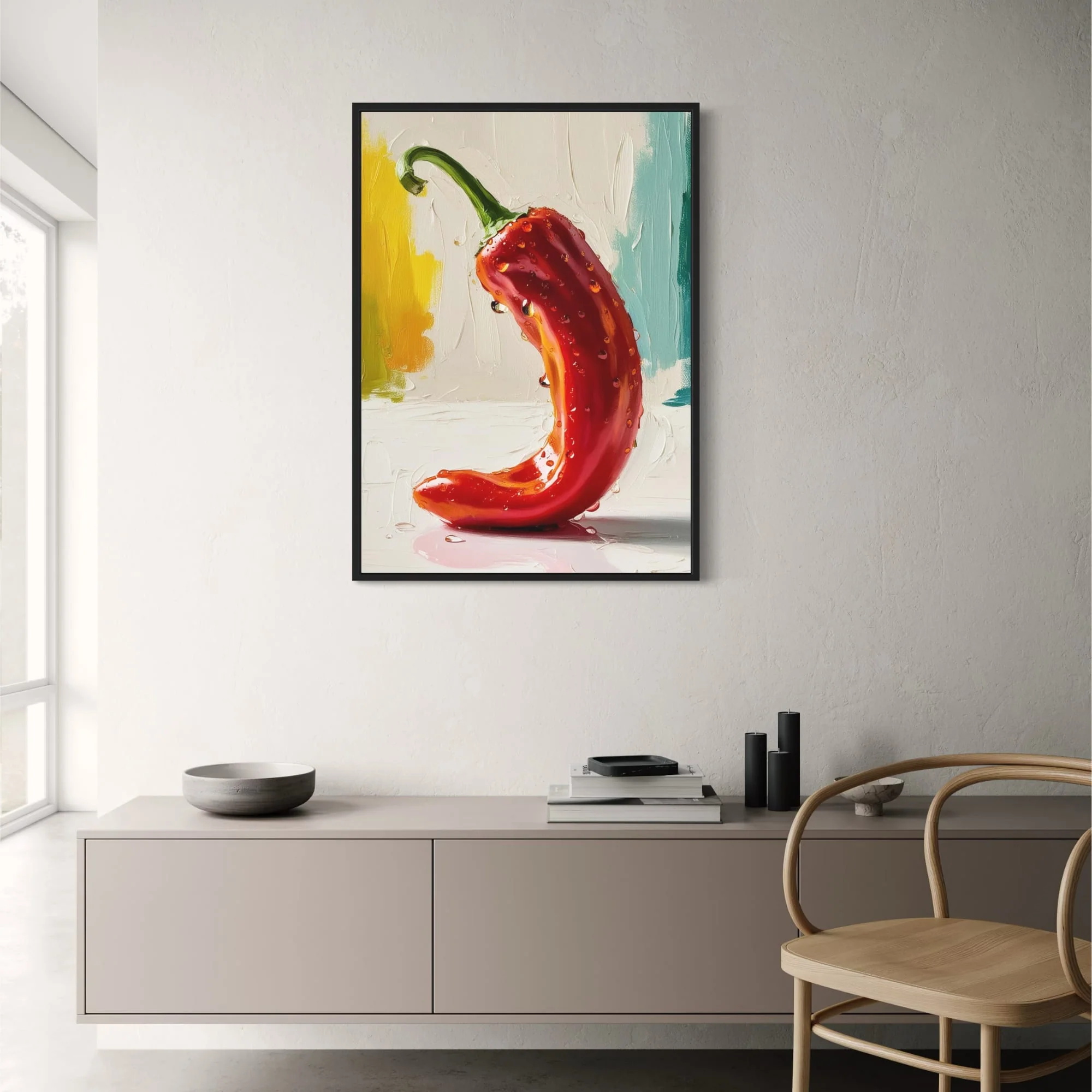 Red Hot Pepper | Colorful Botanical Illustration - Image 2