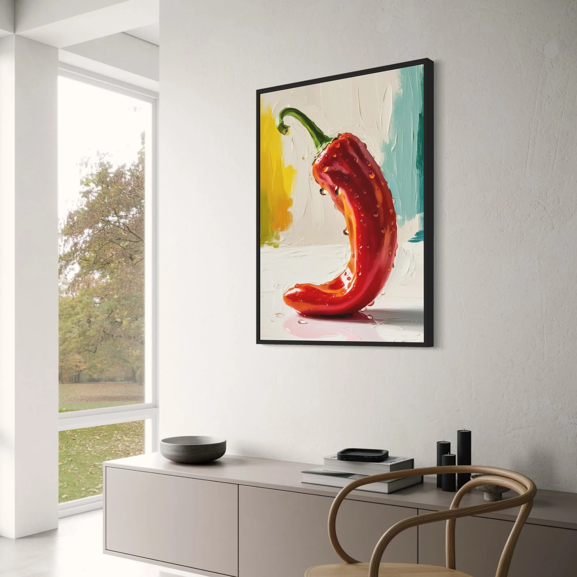 Red Hot Pepper | Colorful Botanical Illustration - Image 3