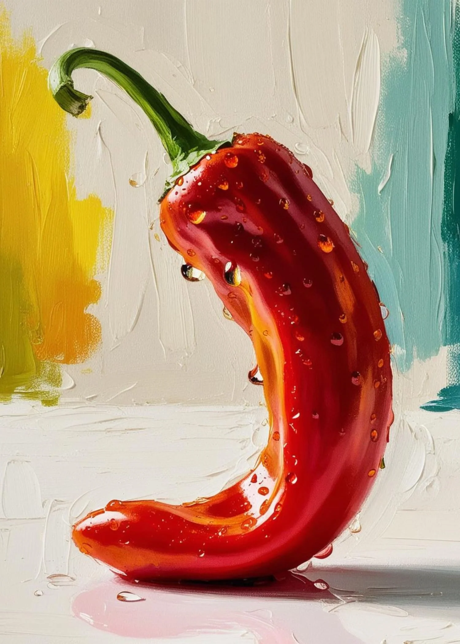 Red Hot Pepper | Colorful Botanical Illustration - Image 4