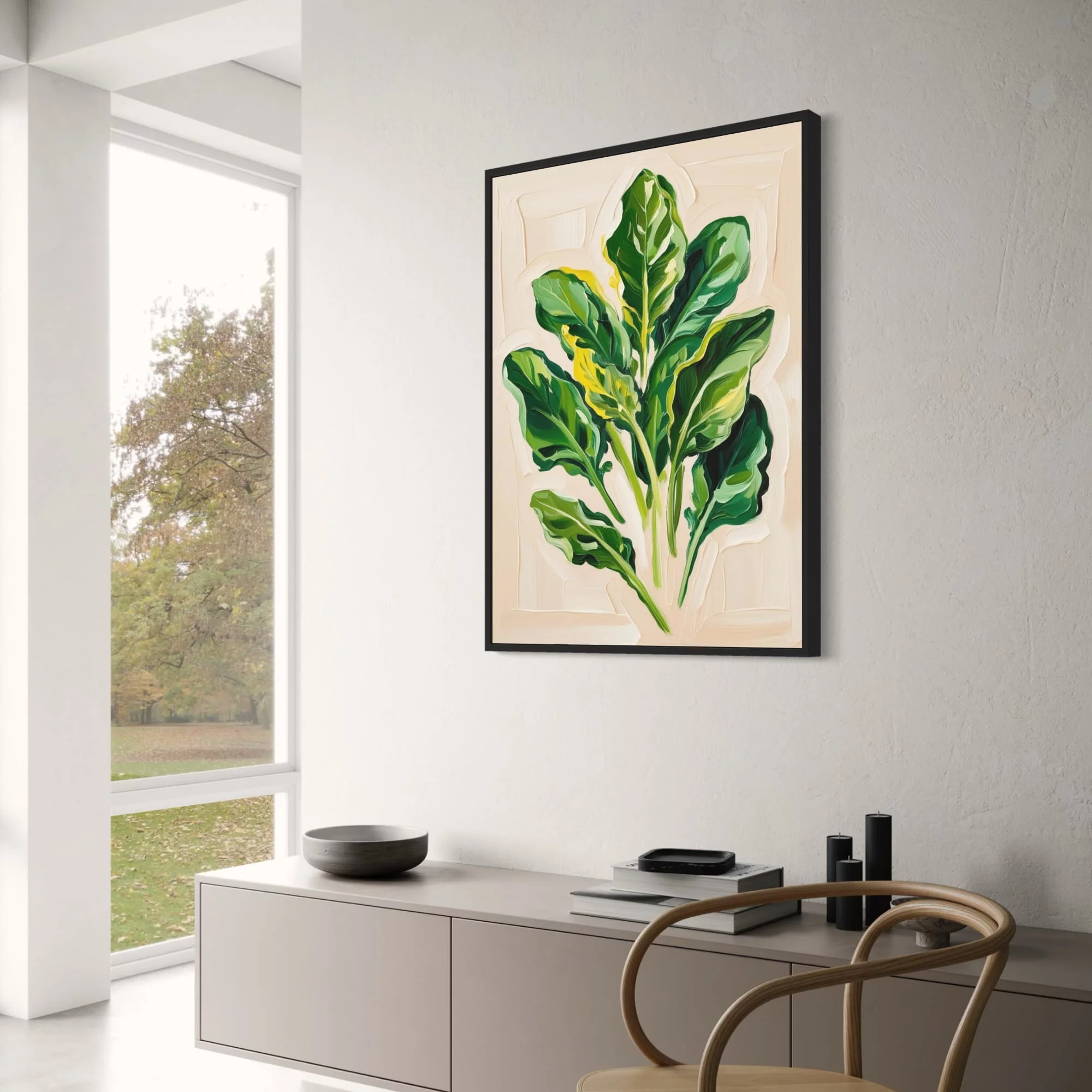 Spinach Botanical Art | Kitchen Décor - Image 3