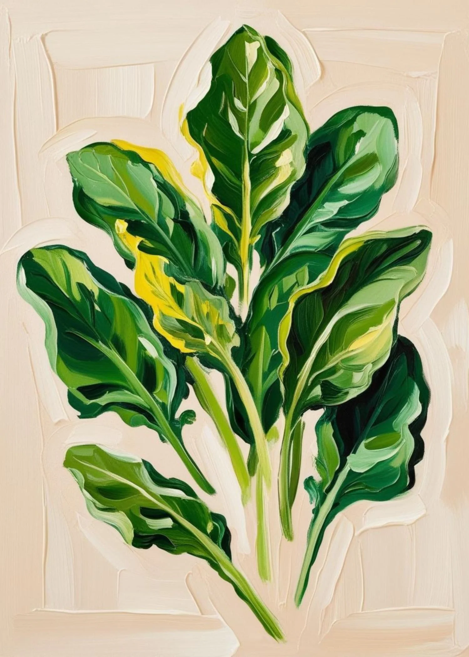 Spinach Botanical Art | Kitchen Décor - Image 4