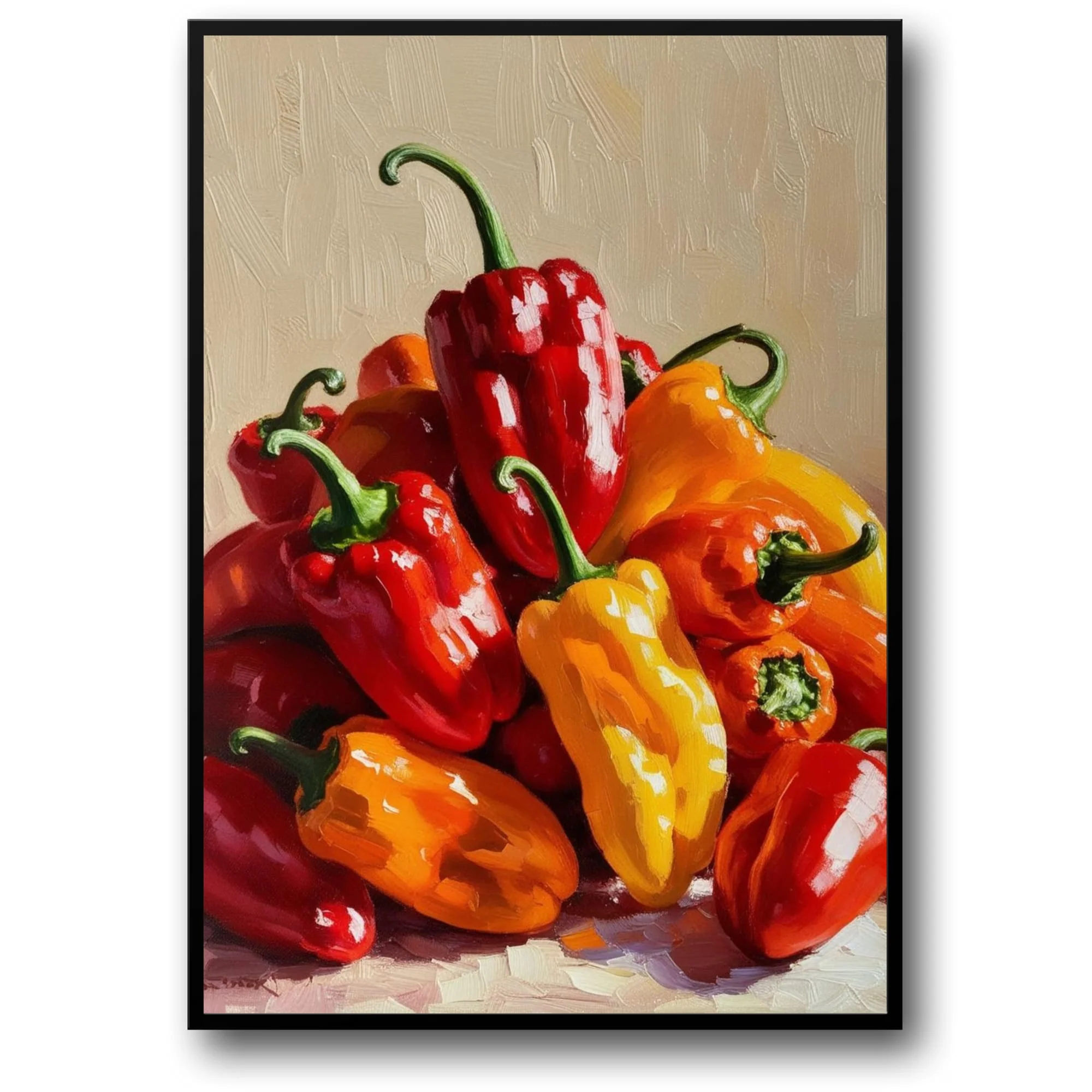 Madame Jeanette Peppers | Vibrant Vegetable Art