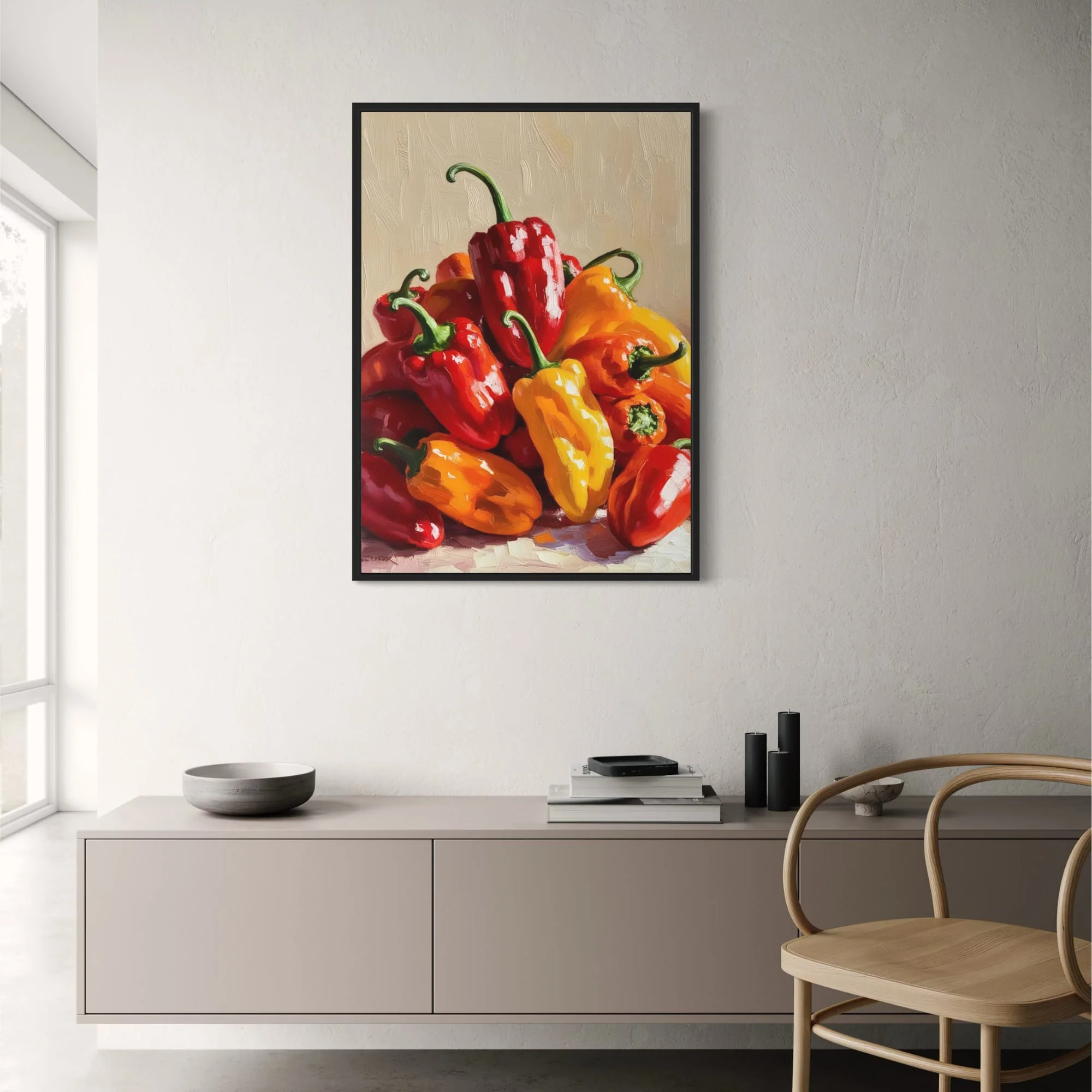 Madame Jeanette Peppers | Vibrant Vegetable Art - Image 2
