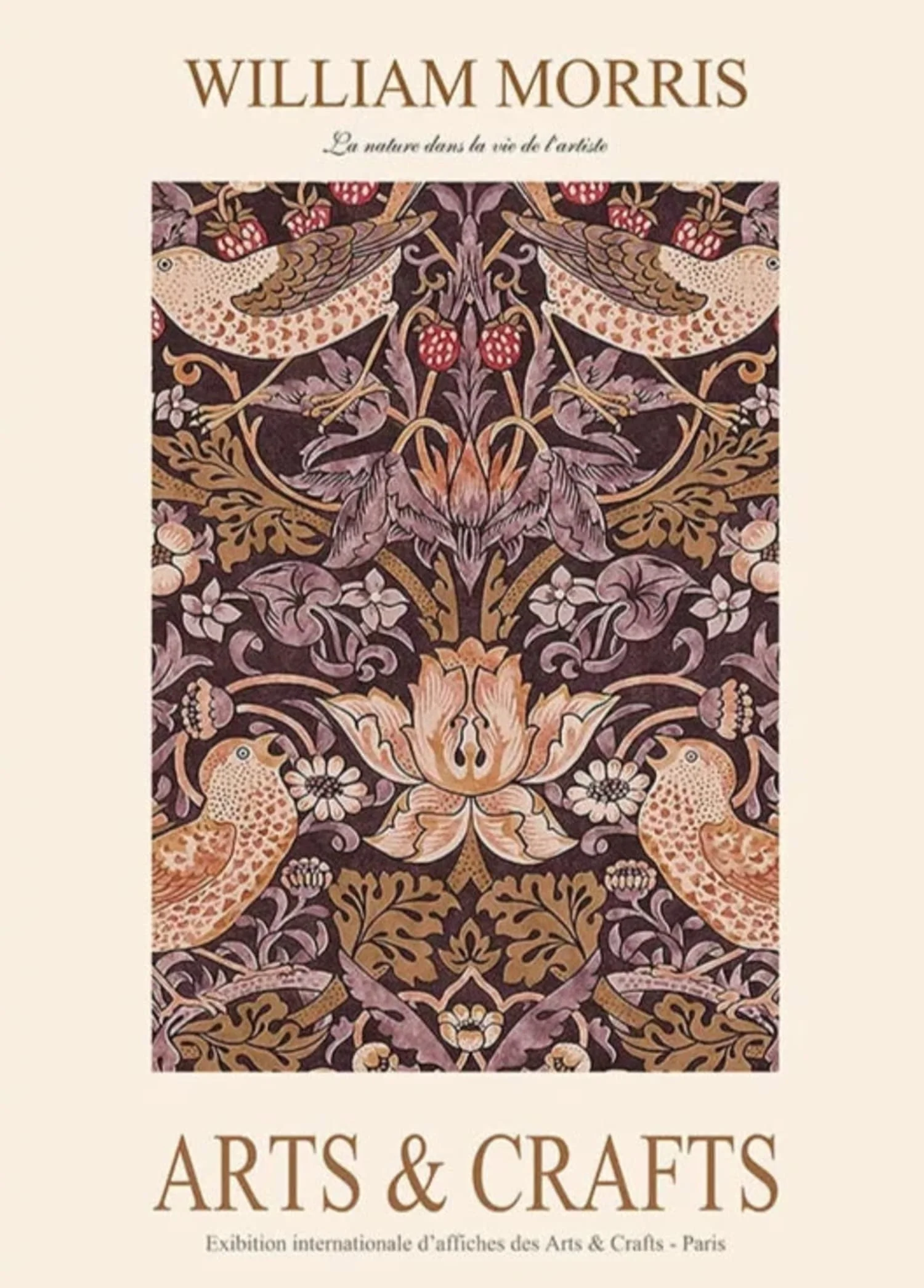 William Morris Strawberry Thief | Vintage Botanical Pattern - Image 4