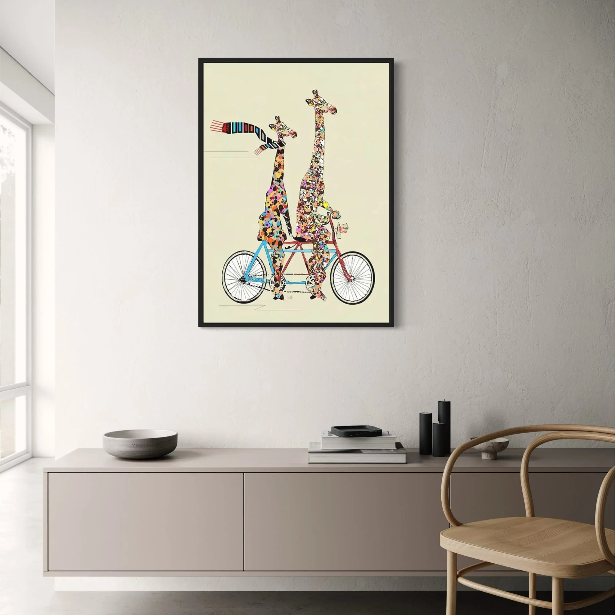 Giraffe's Patchwork Pedal | Whimsical Wheels Adventure - Image 2