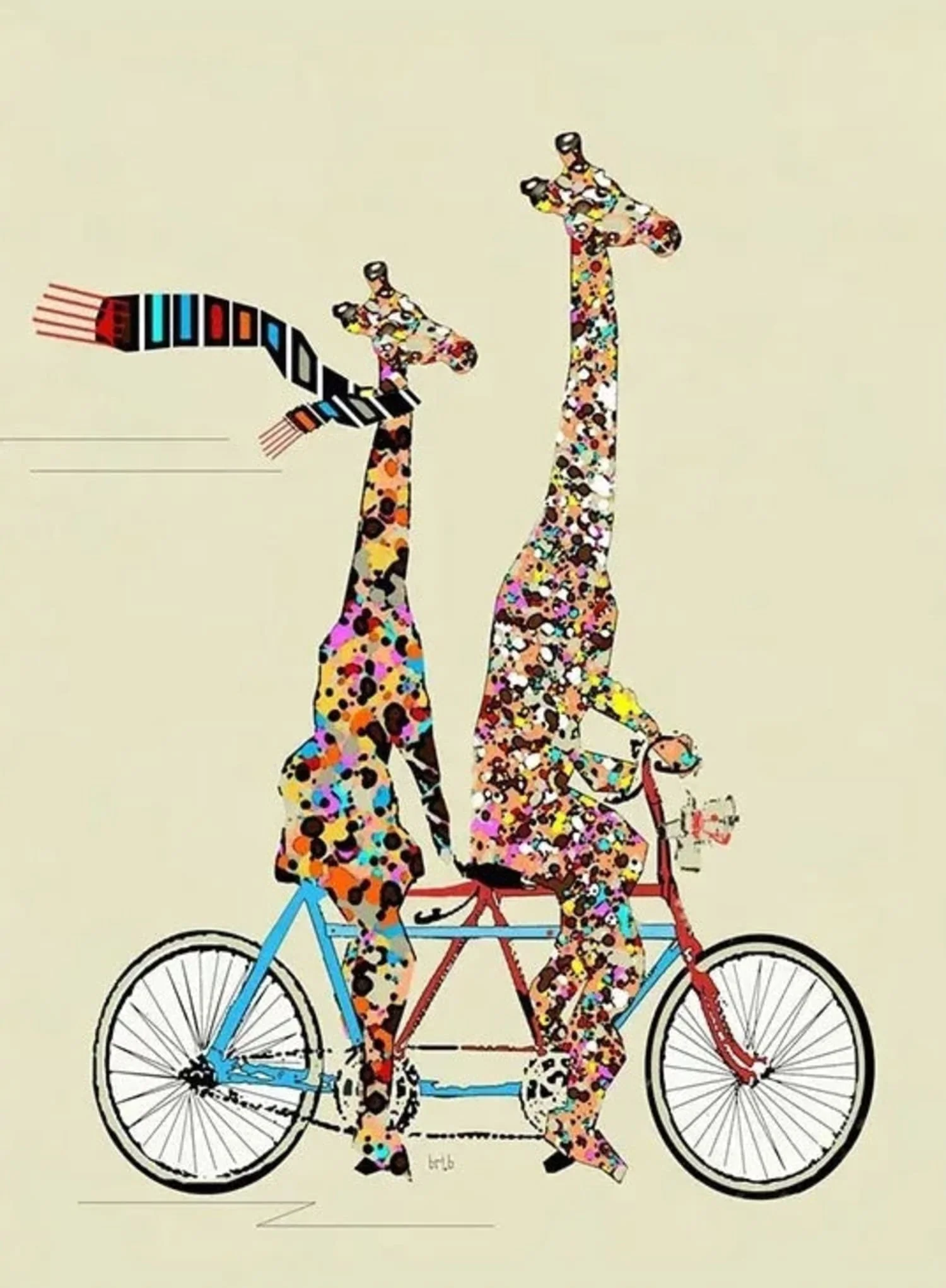 Giraffe's Patchwork Pedal | Whimsical Wheels Adventure - Image 4