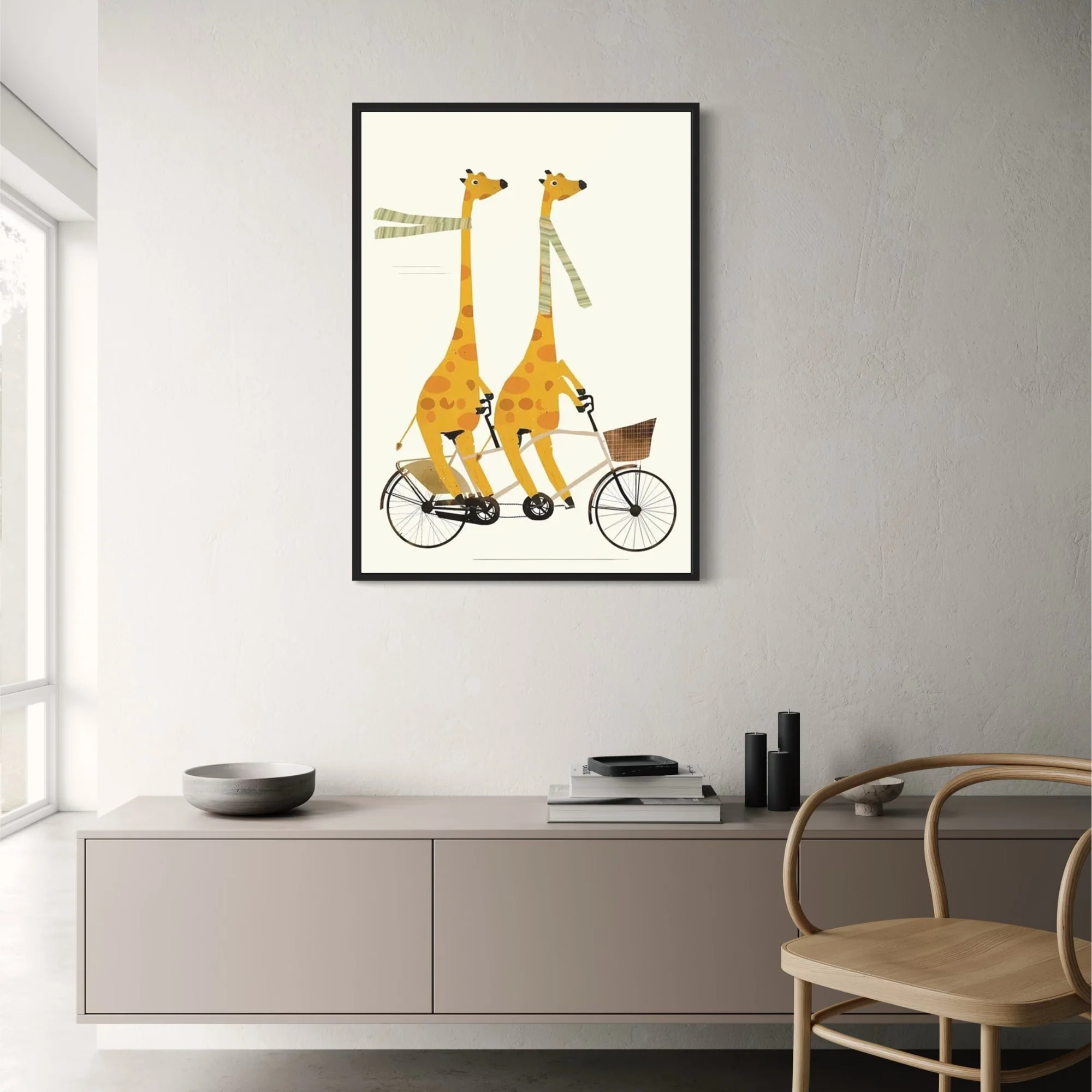 Whimsical Wheels Giraffe Tandem | Joyful Animated Adventure - Image 2
