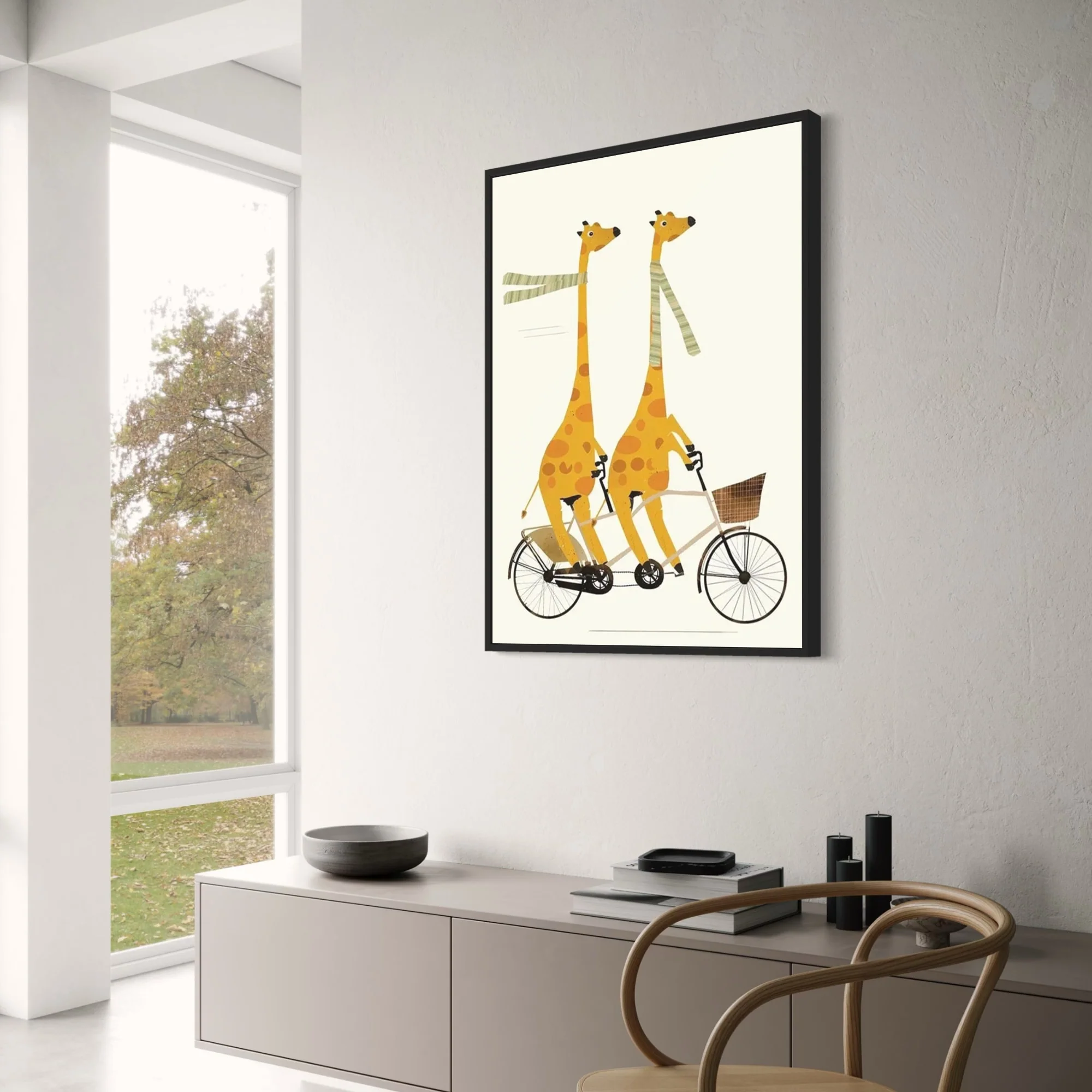 Whimsical Wheels Giraffe Tandem | Joyful Animated Adventure - Image 3