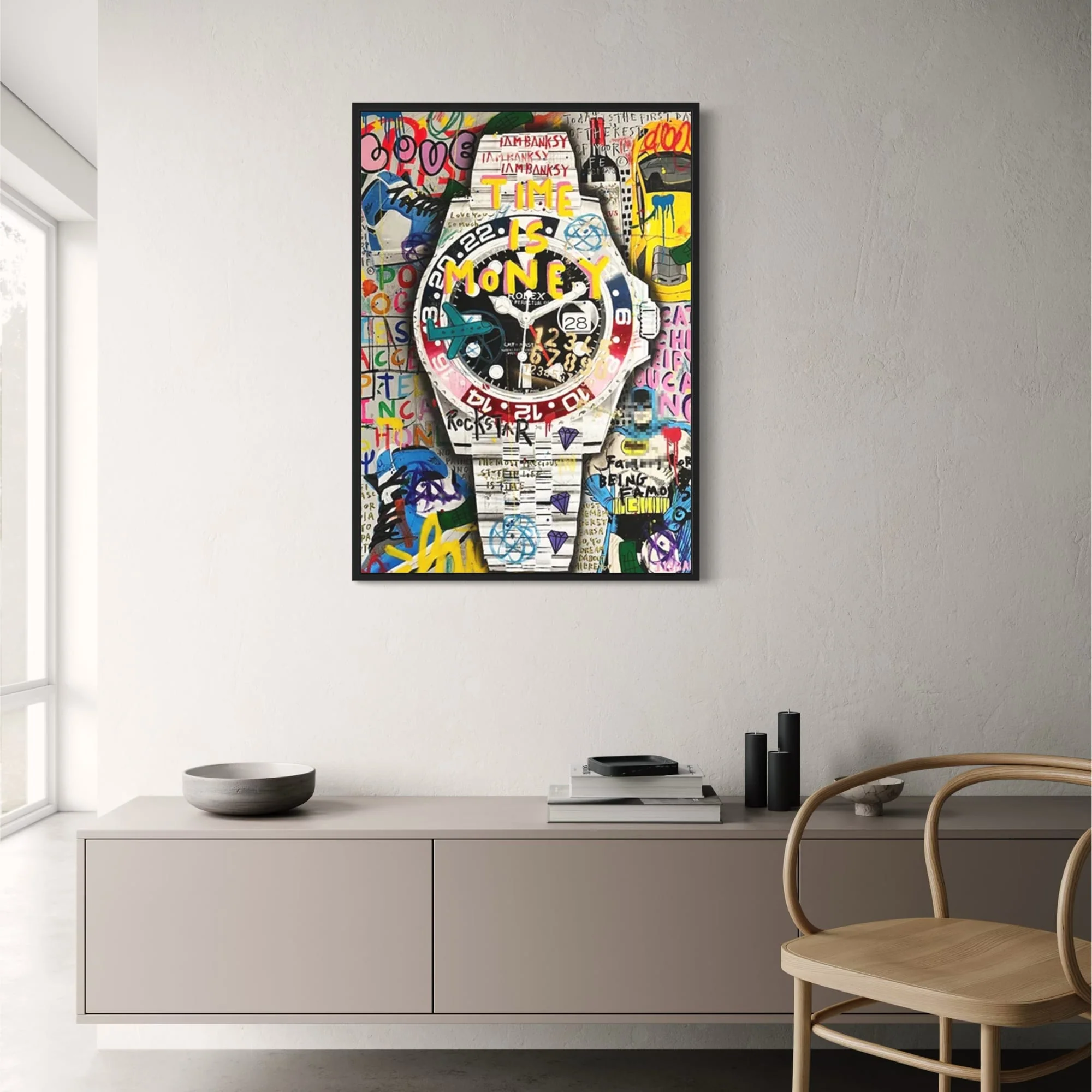 Pepsi Rolex Graffiti | Modern Vibrant Art - Image 2