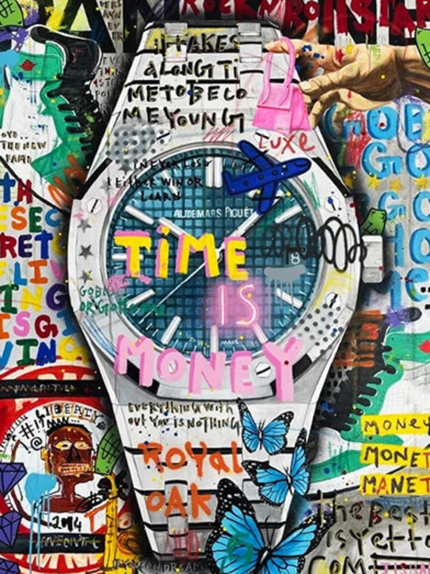 Graffiti Audemars Piguet | Colorful Timepiece Art - Image 4