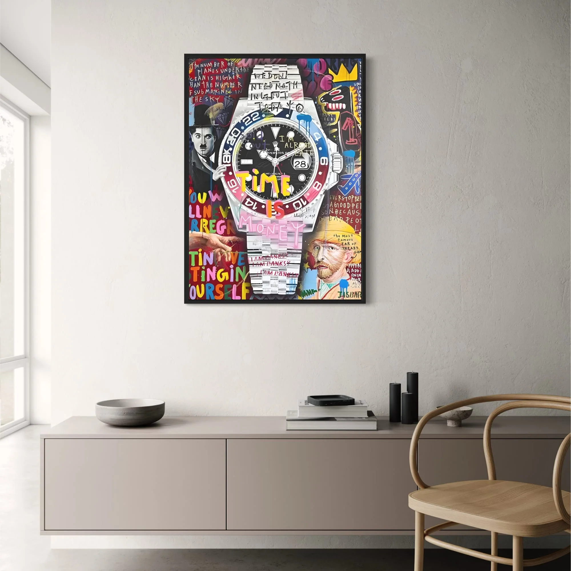 Rolex Pepsi | Modern Graffiti Art | Bold & Vibrant - Image 2