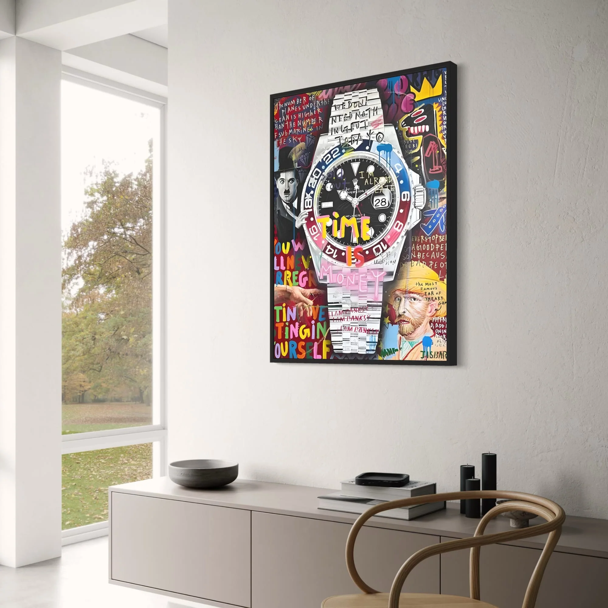 Rolex Pepsi | Modern Graffiti Art | Bold & Vibrant - Image 3