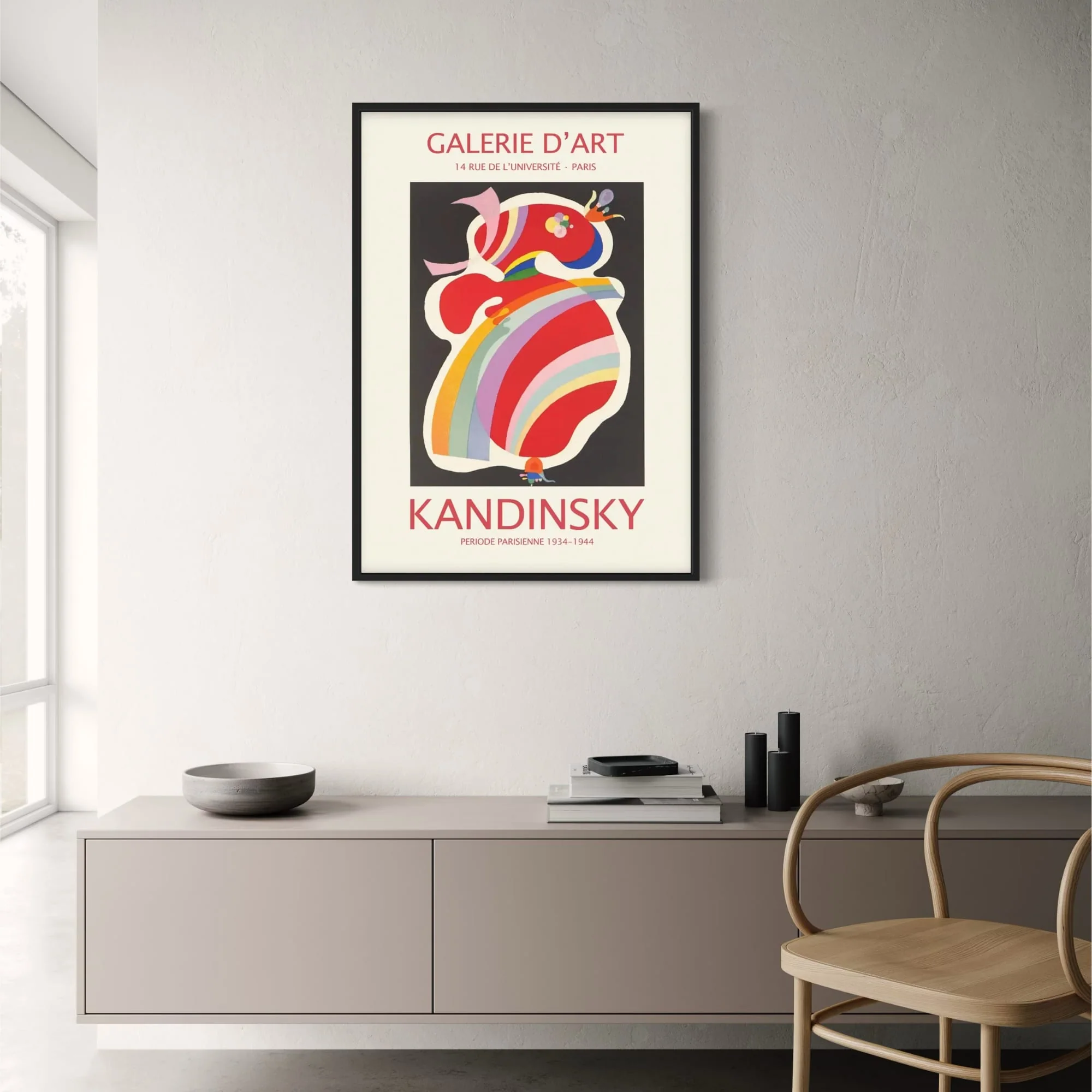 Kandinsky's The Red Form | Vibrant Abstract Art - Image 2
