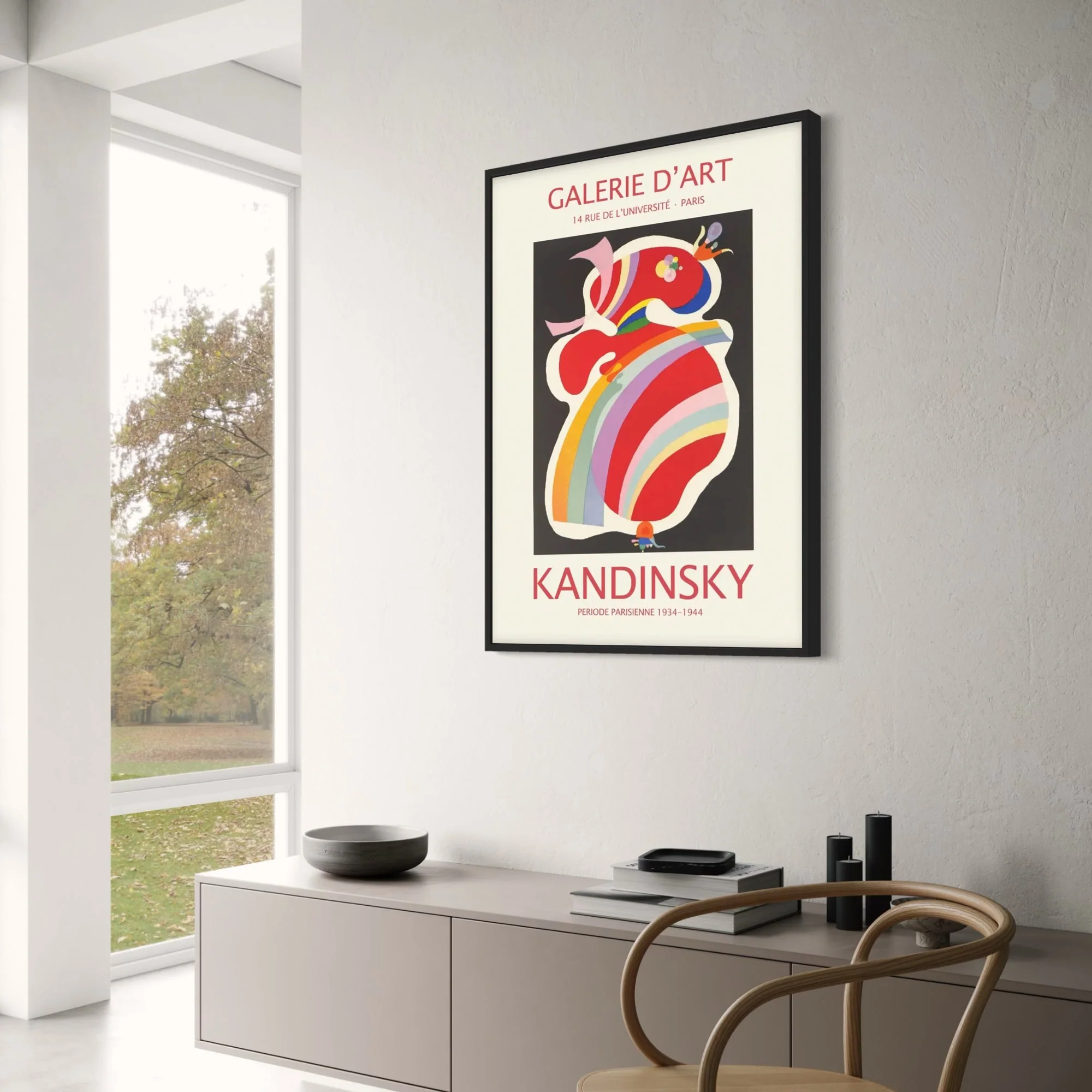 Kandinsky's The Red Form | Vibrant Abstract Art - Image 3