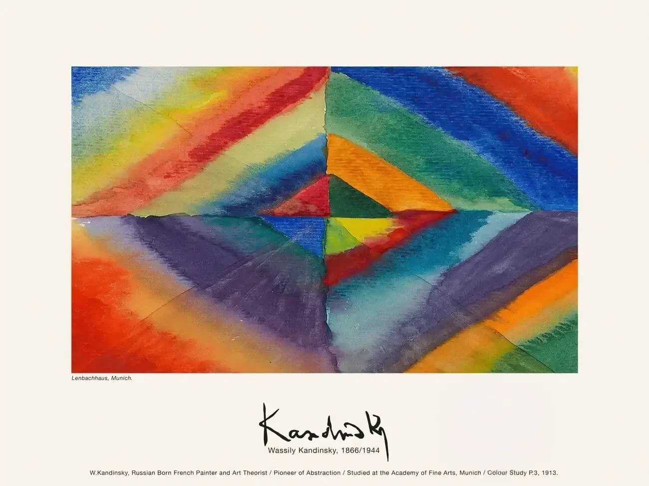 Kandinsky | Colour Study No.3 1913 | Abstract Modernist Art