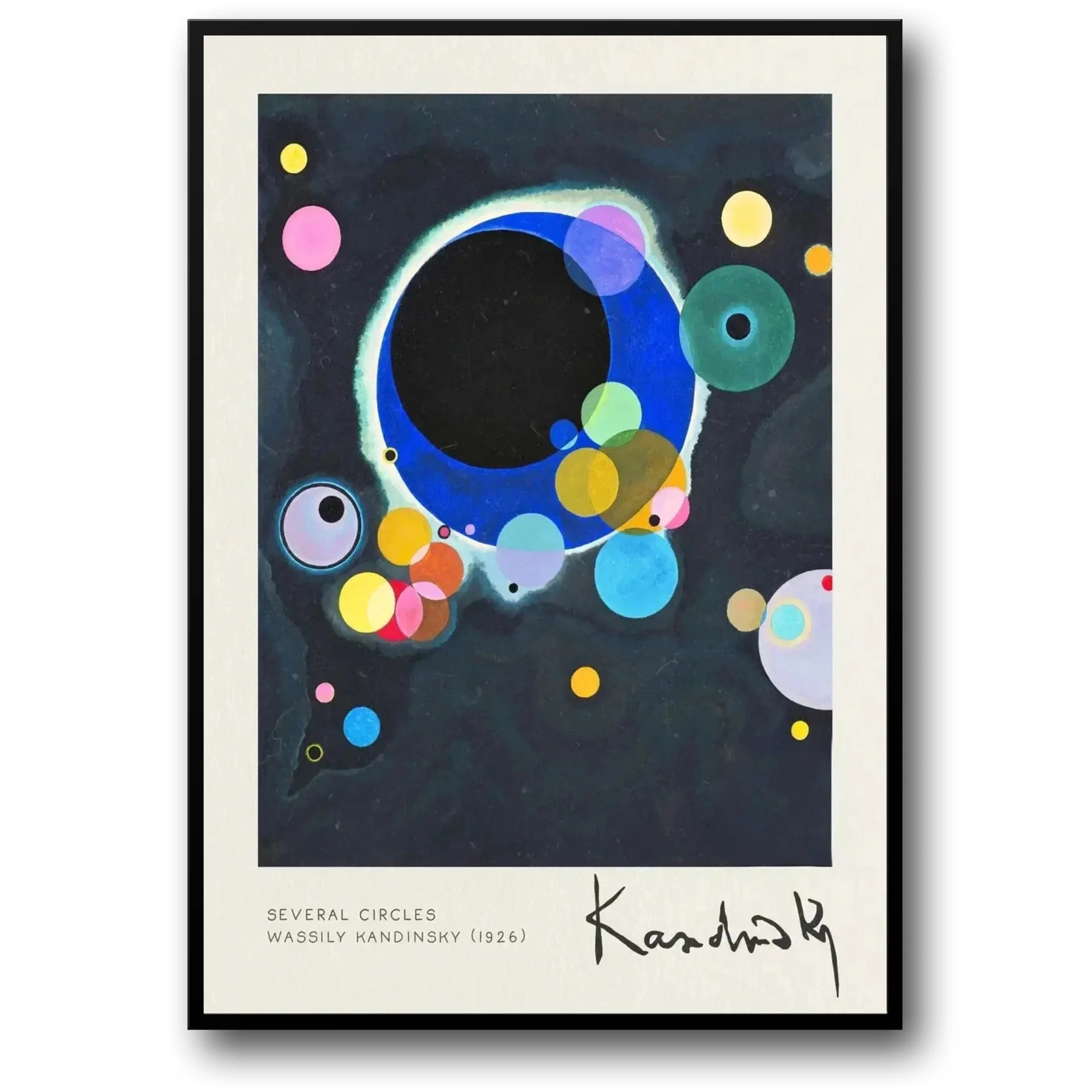 Kandinsky Several Circles | 1926 Abstract | Vintage Circle Design