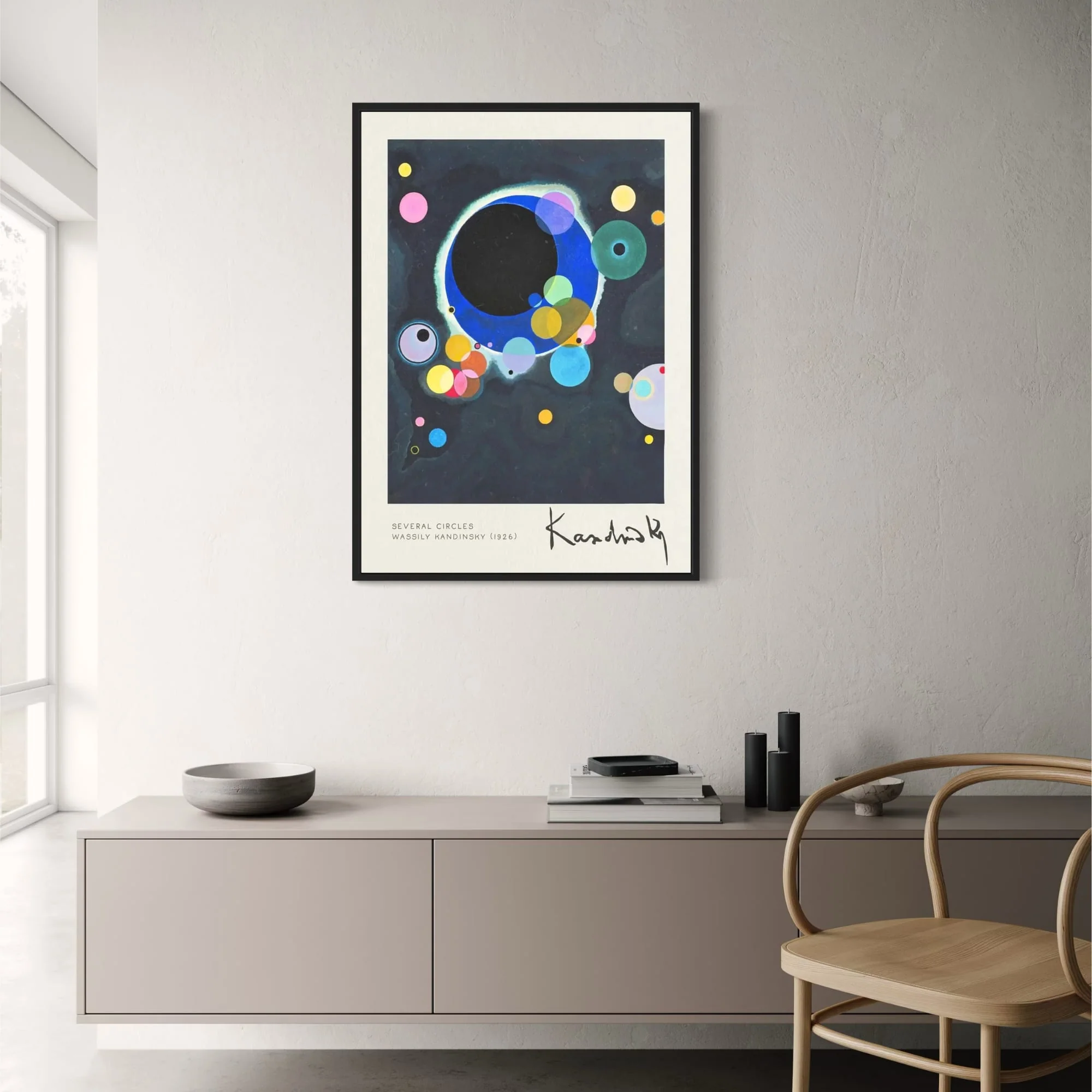 Kandinsky Several Circles | 1926 Abstract | Vintage Circle Design - Image 2