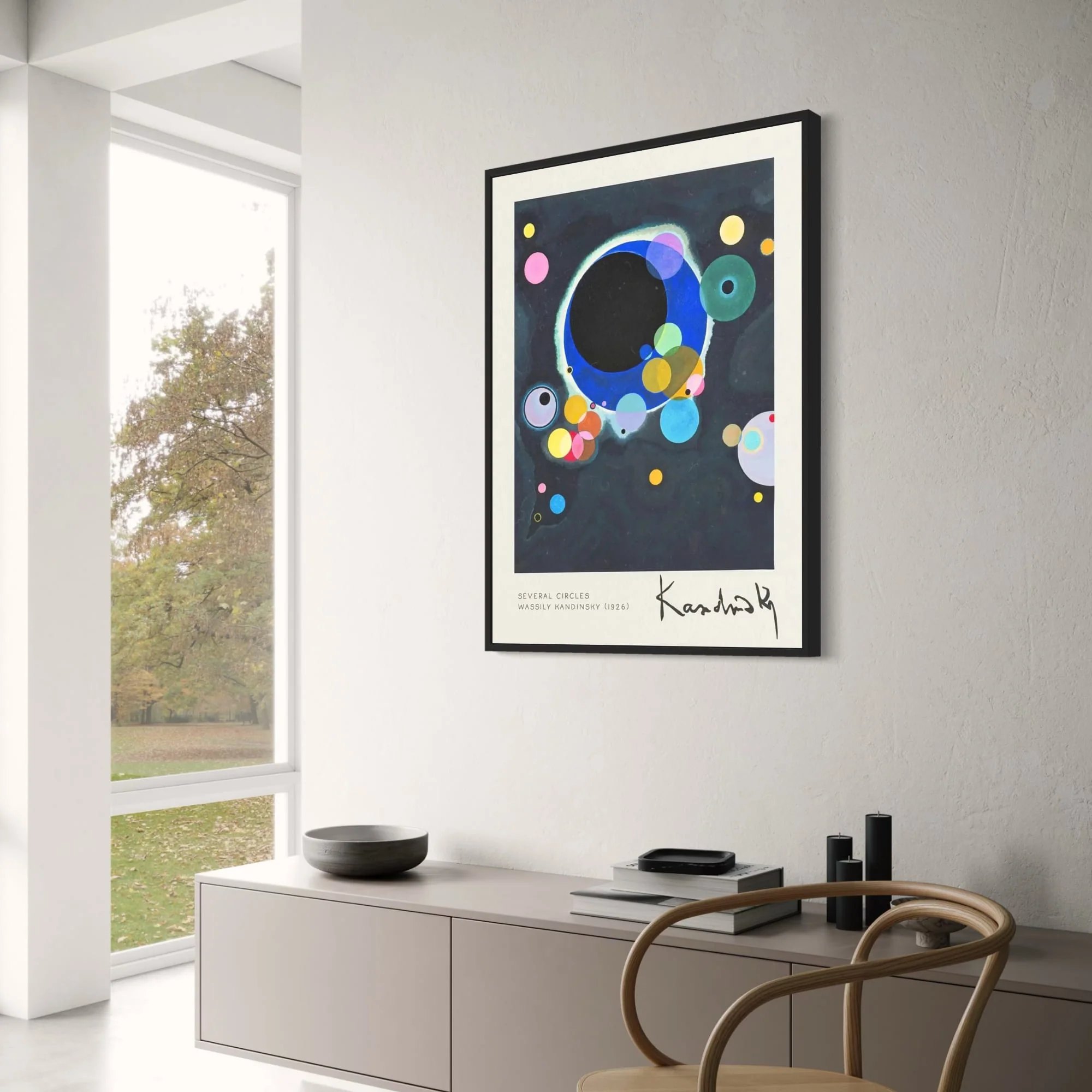 Kandinsky Several Circles | 1926 Abstract | Vintage Circle Design - Image 3