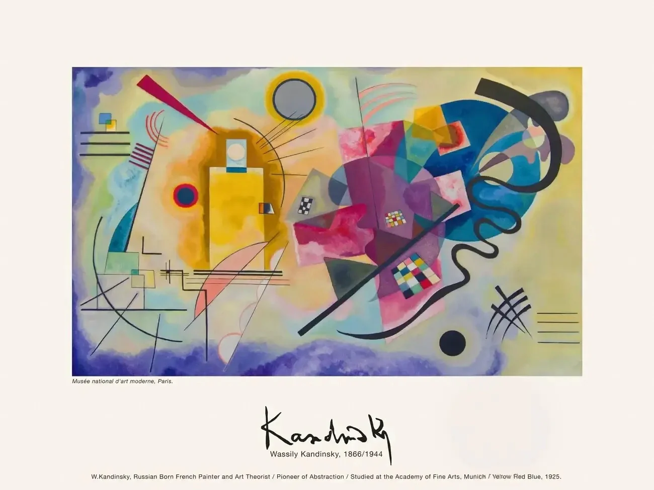Kandinsky | Yellow-Red-Blue | Modern Abstract
