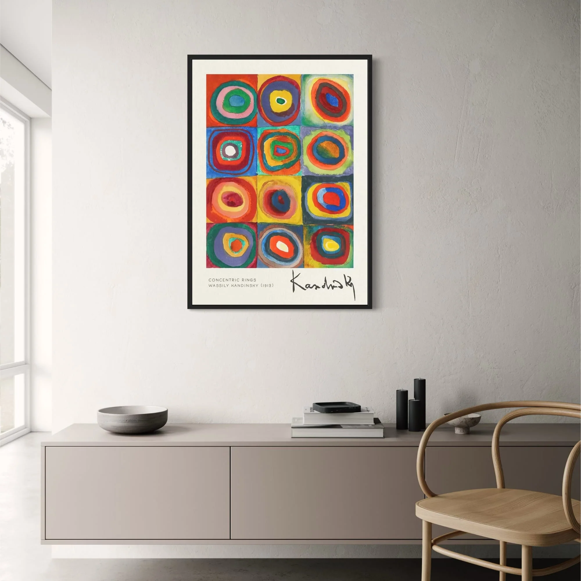 Kandinsky | Color Study: Squares with Concentric Circles | 1913 - Image 2
