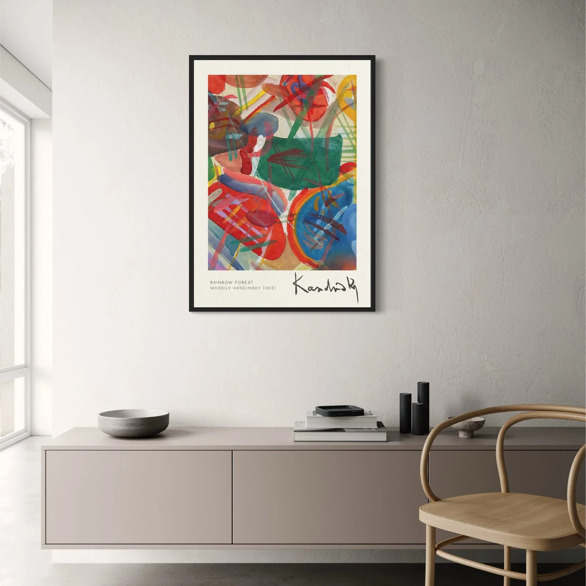Kandinsky Rainbow Forest | Abstract 1913 | Colorful Expressionist - Image 2